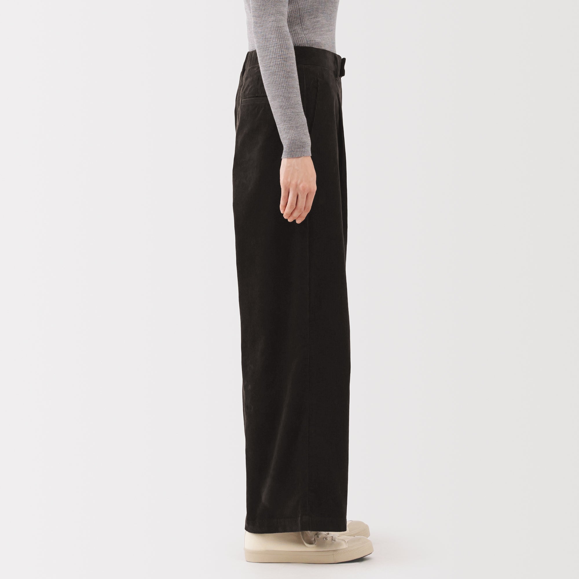 Kapok Blend Corduroy Wide Pants - Image 14