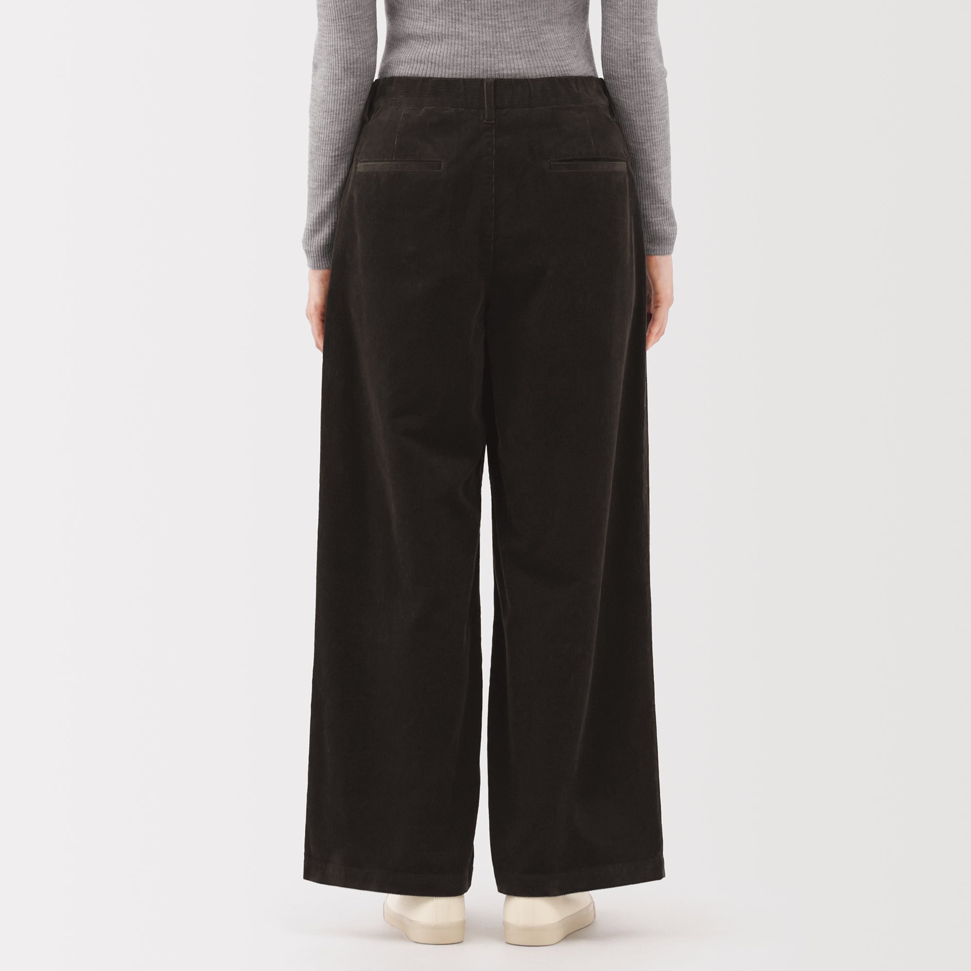 Kapok Blend Corduroy Wide Pants - Image 15