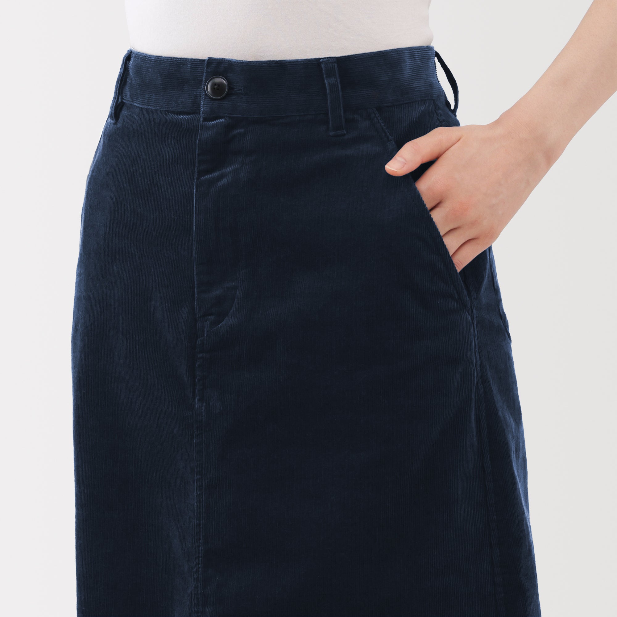 Corduroy Pencil Skirt - Image 31