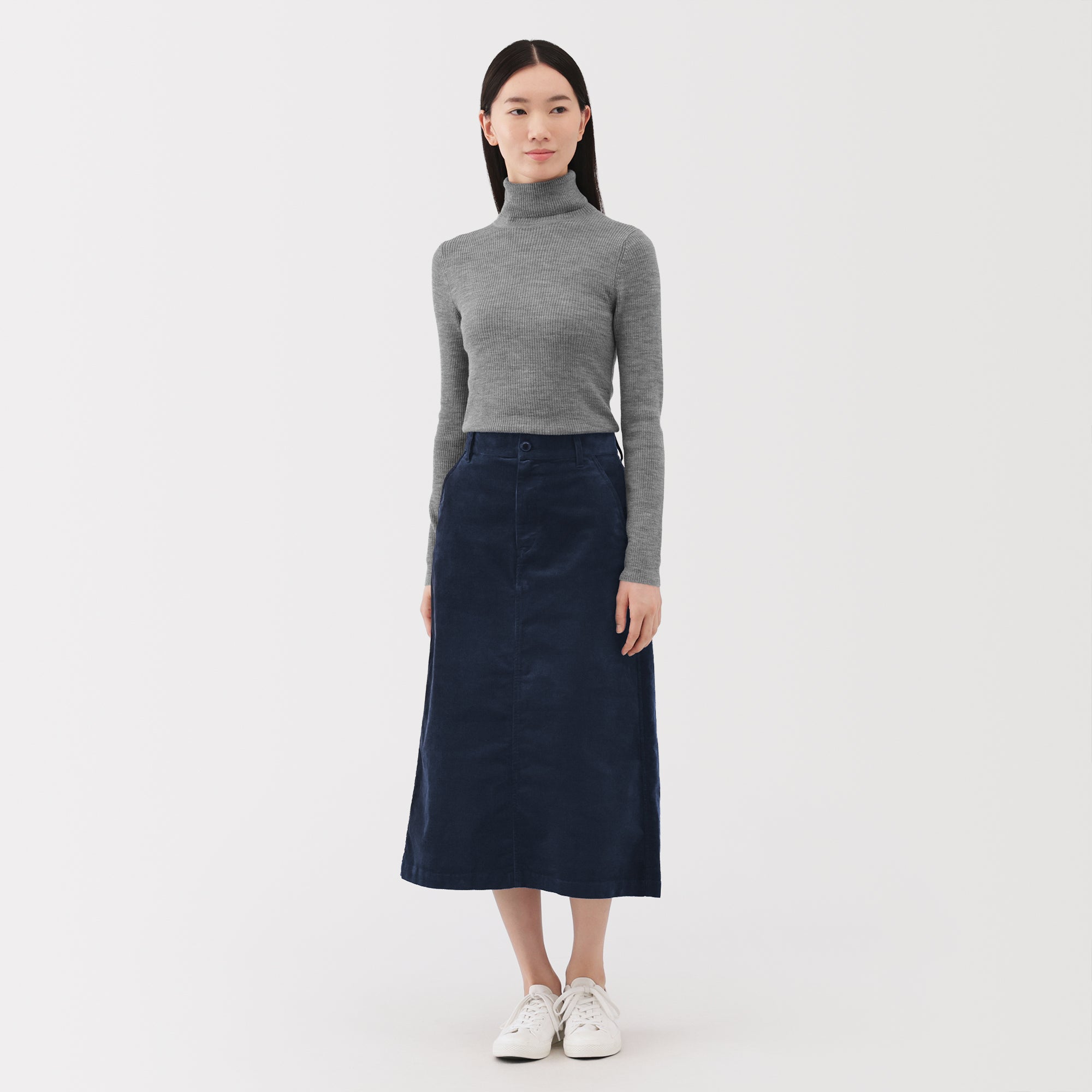 Corduroy Pencil Skirt - Image 4