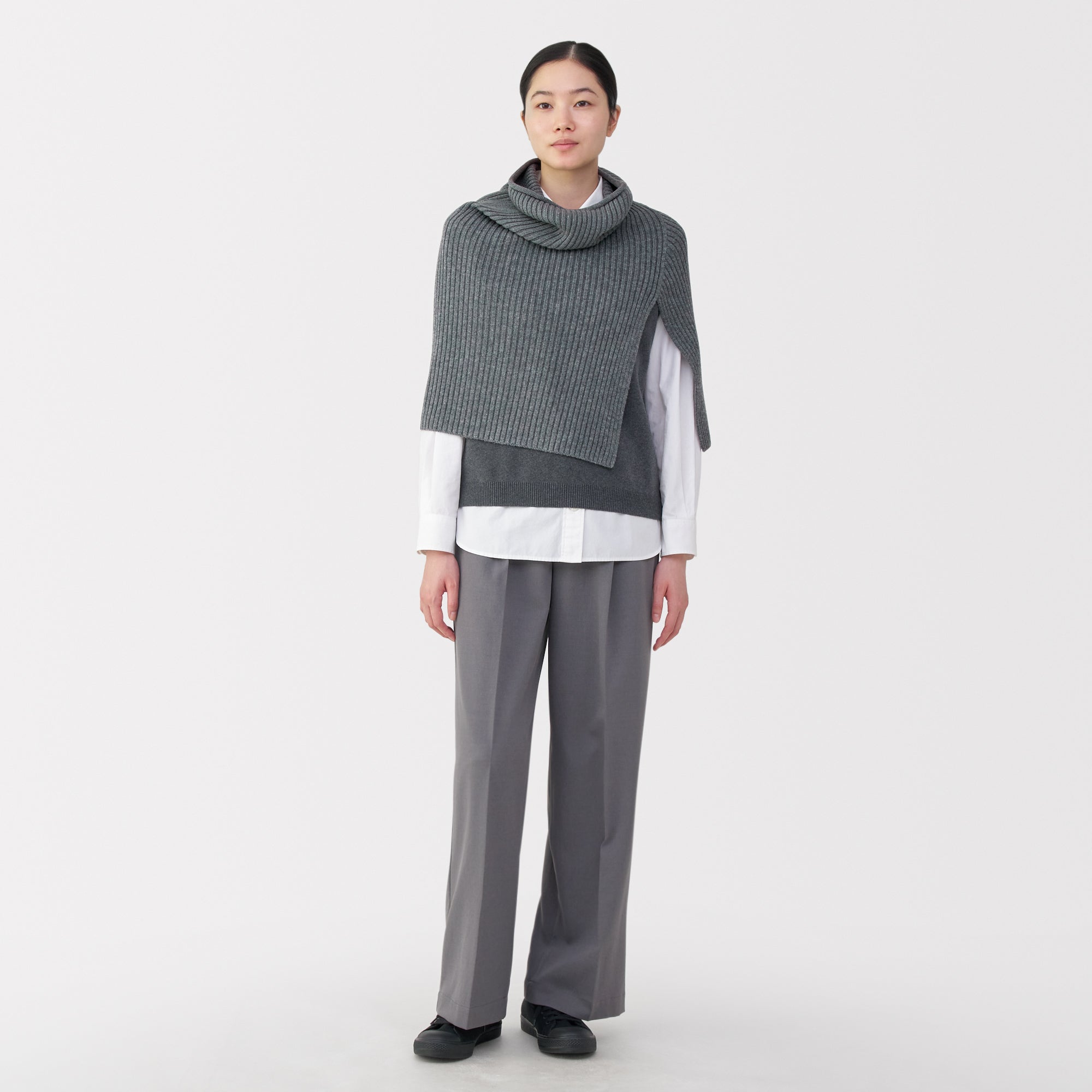 Non-Itchy Merino Wool Poncho - Image 4