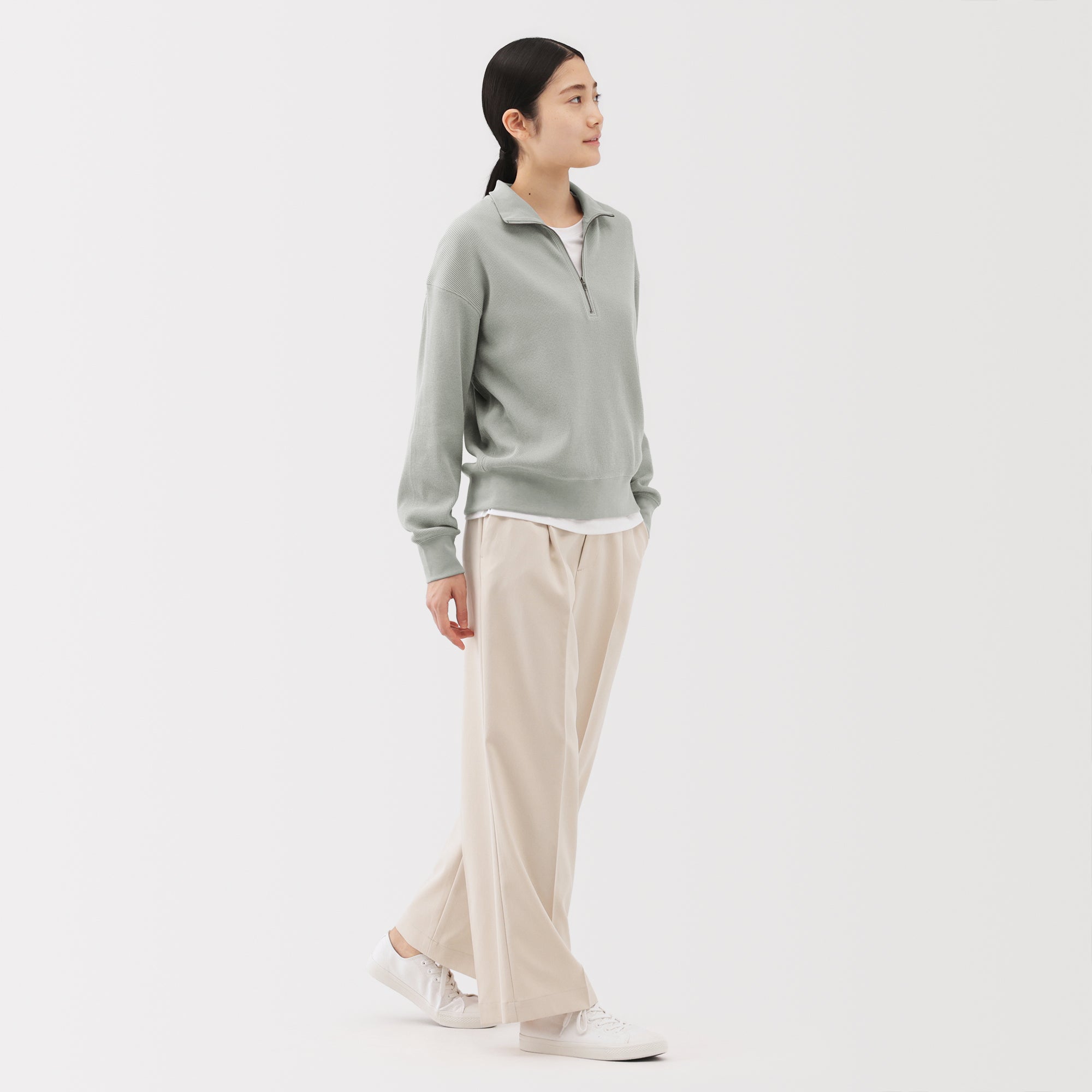 Waffle Half-Zip Pullover - Image 25