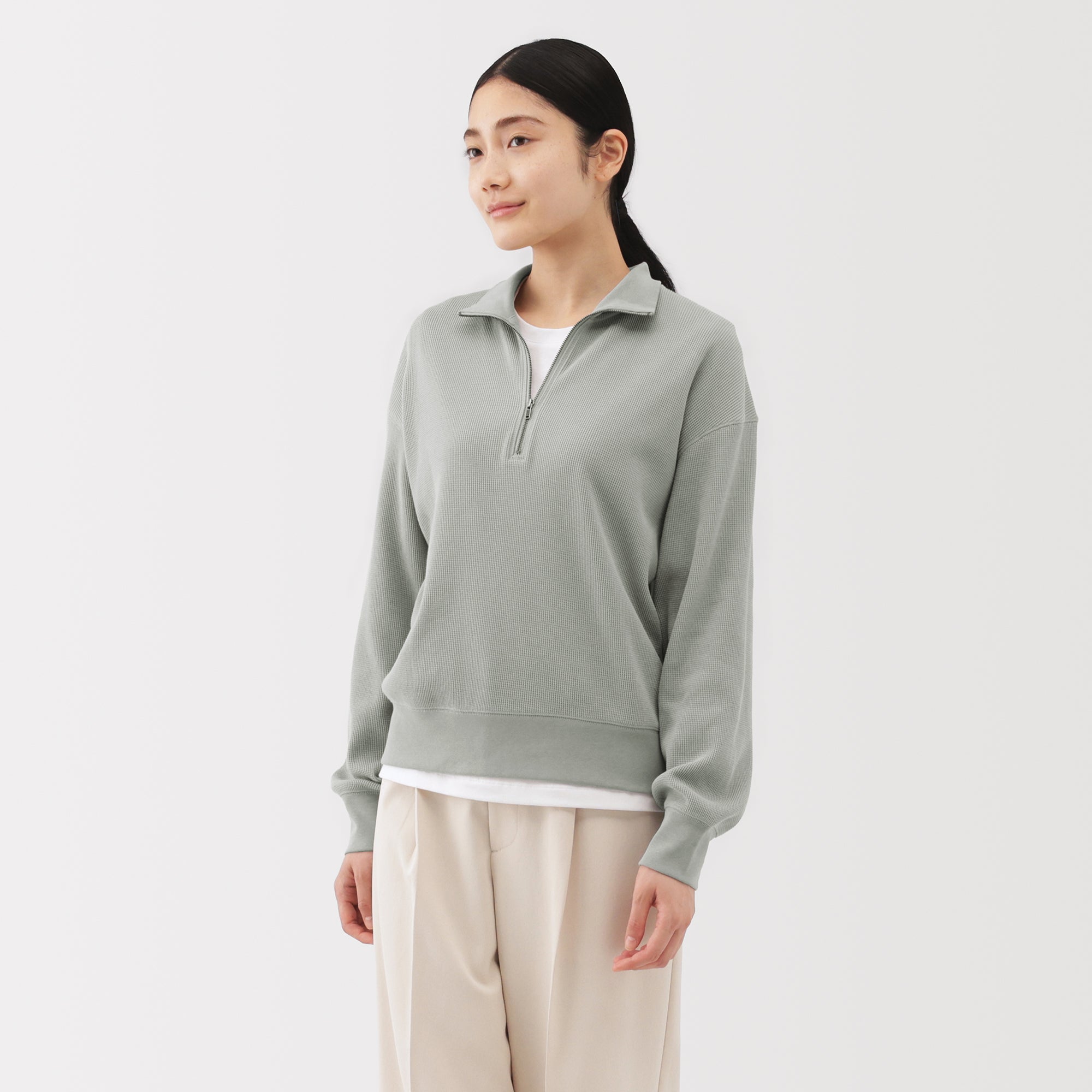 Waffle Half-Zip Pullover - Image 24