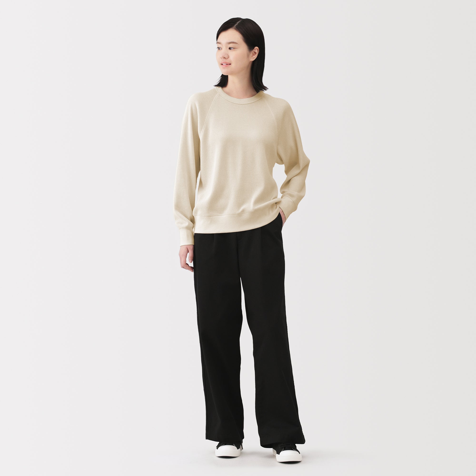 Waffle Crew Neck T-Shirt - Image 18