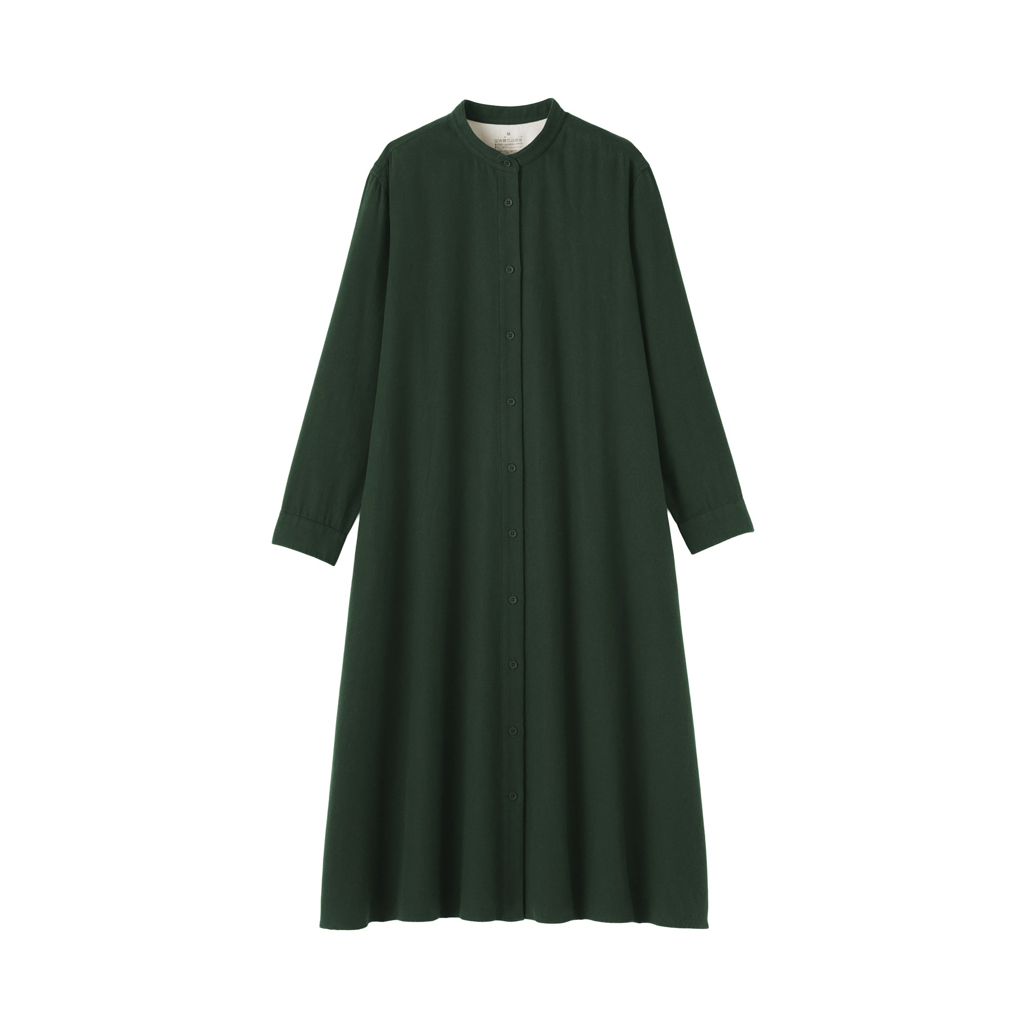 Flannel Stand Collar Dress - Image 26