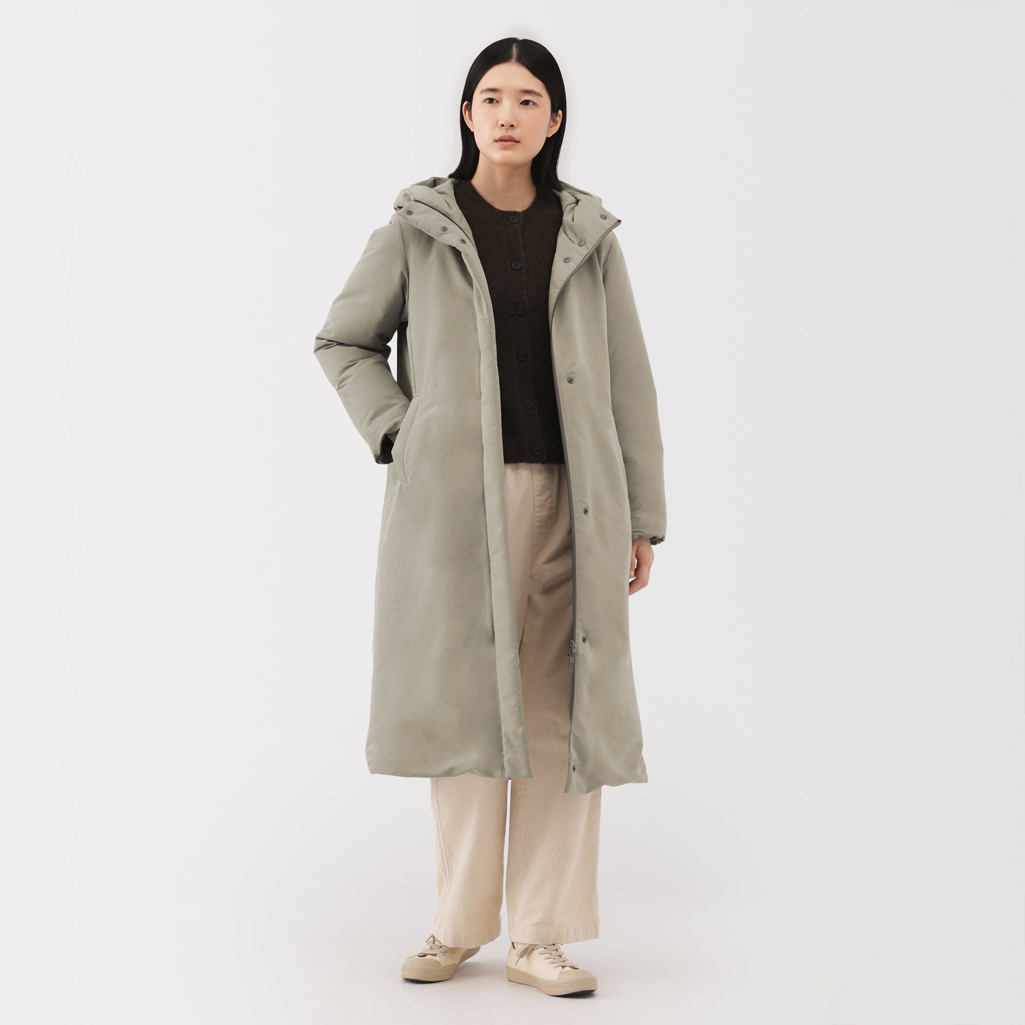 Water-Repellent Down Long Coat - Image 25