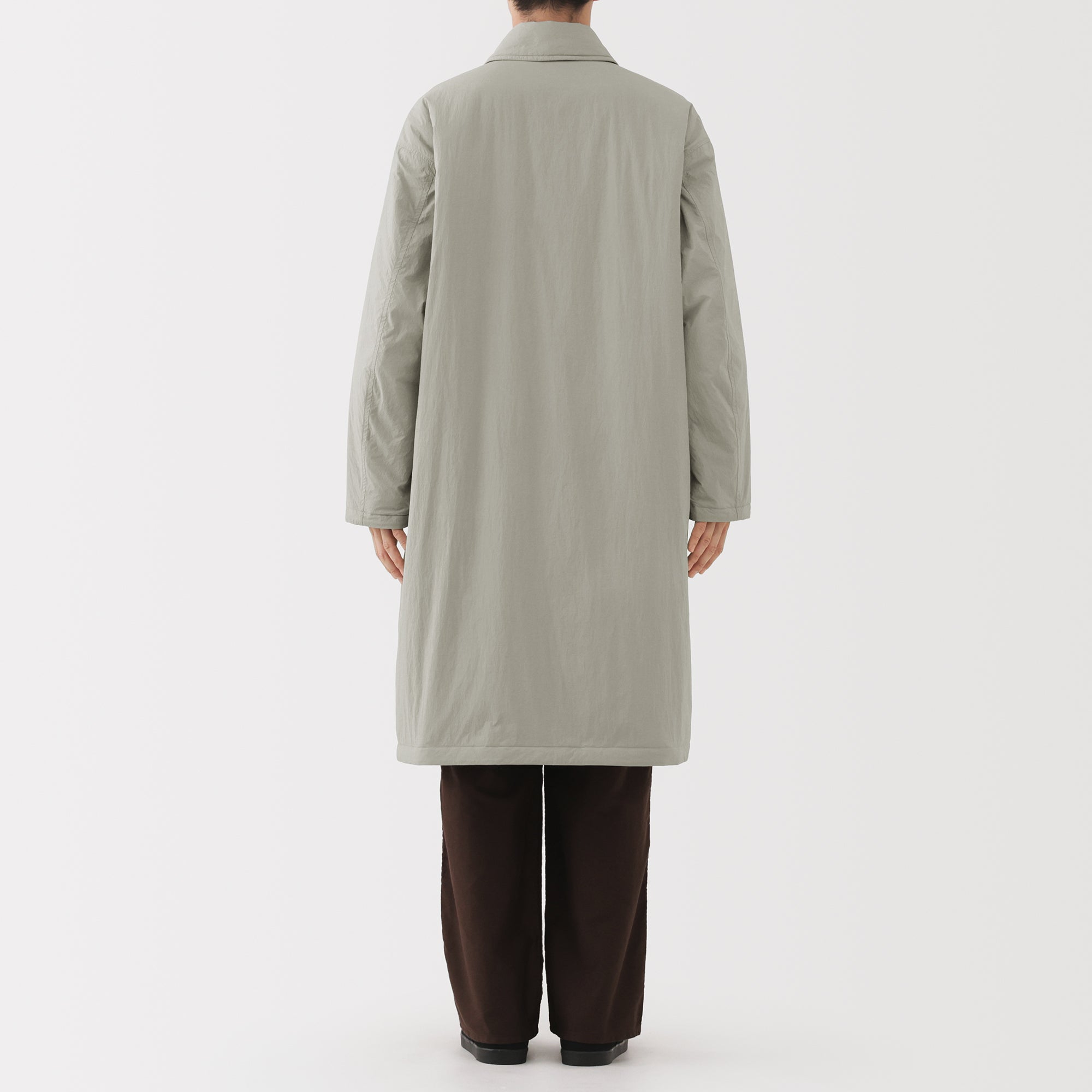 Padded Stand Fall Collar Coat - Image 16