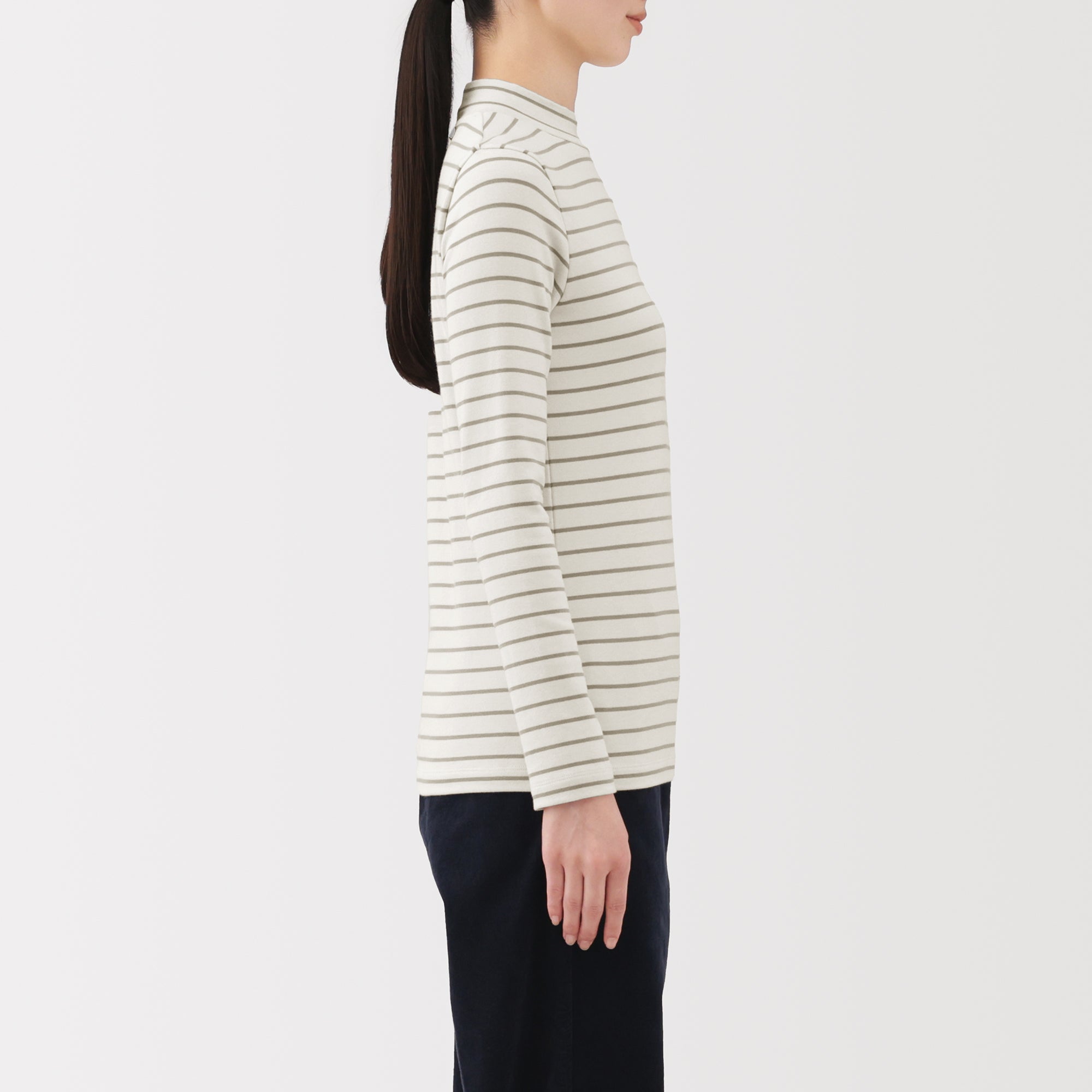 Brushed Mock Neck T-Shirt - Image 33