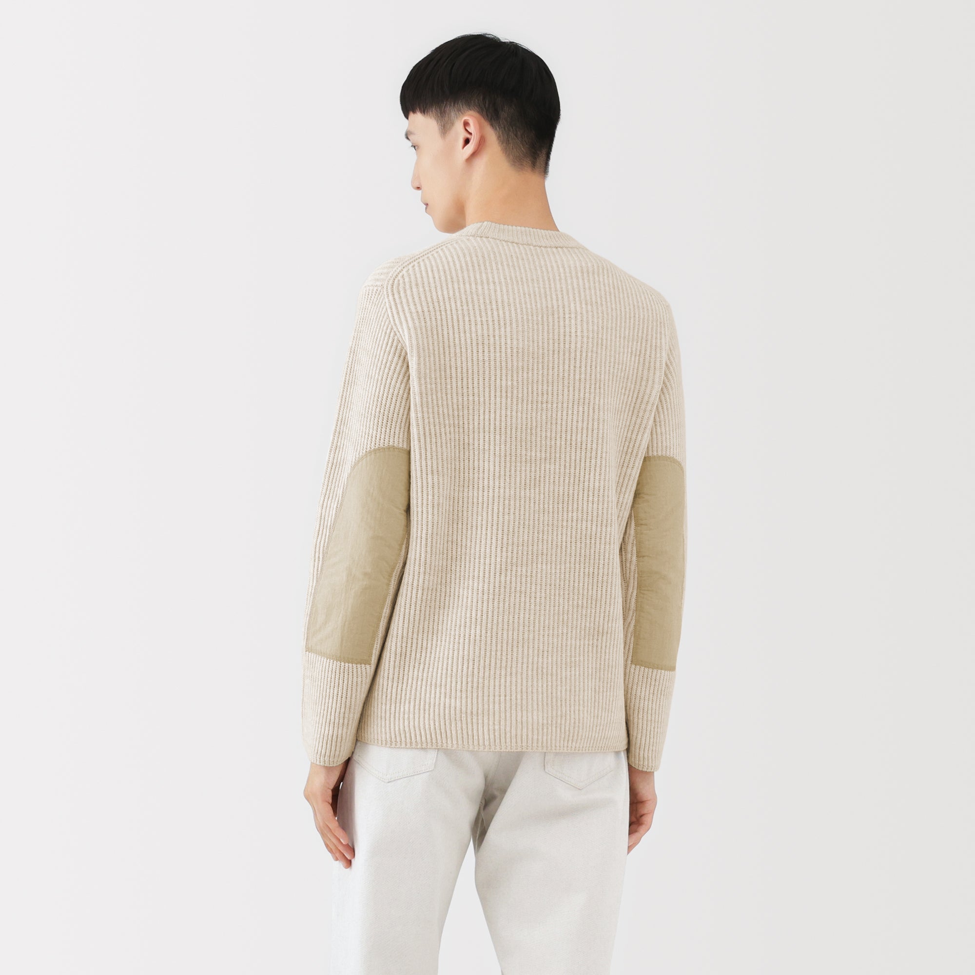 Labo Merino Wool Elbow Patch Sweater - Image 7