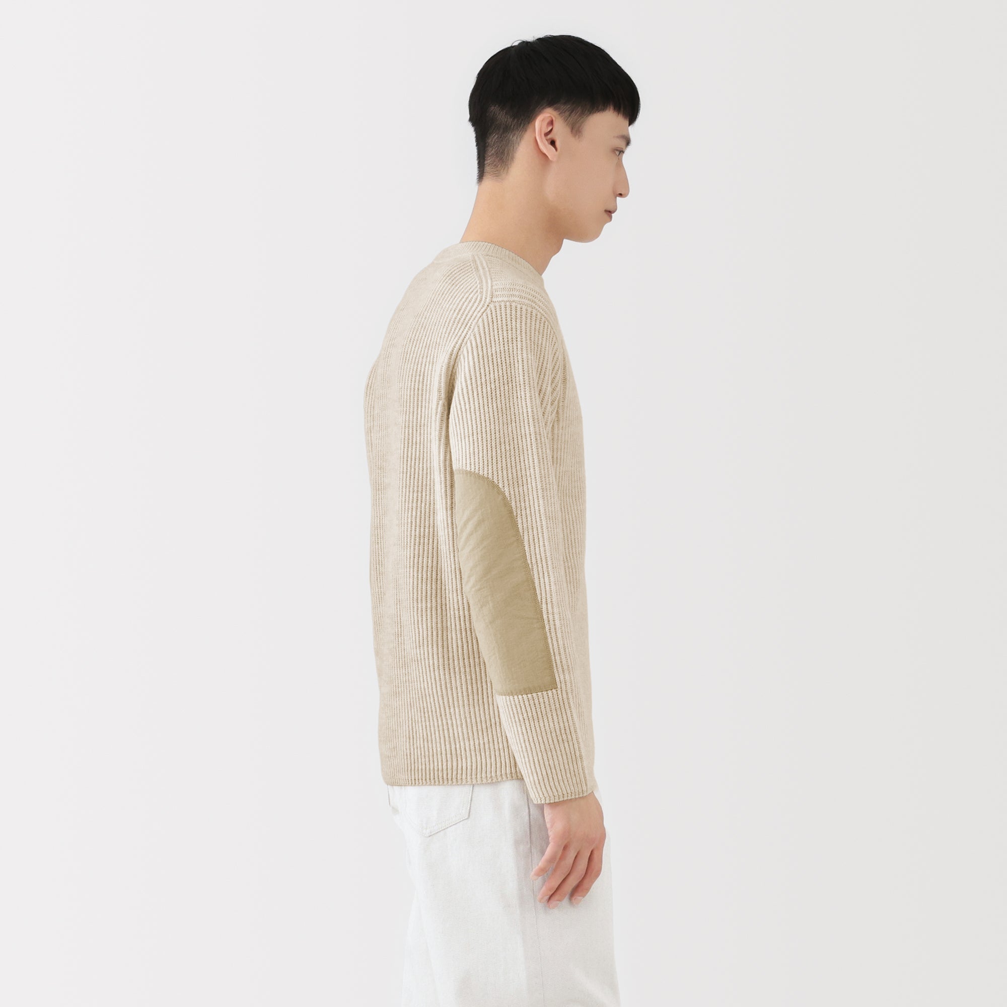 Labo Merino Wool Elbow Patch Sweater - Image 21
