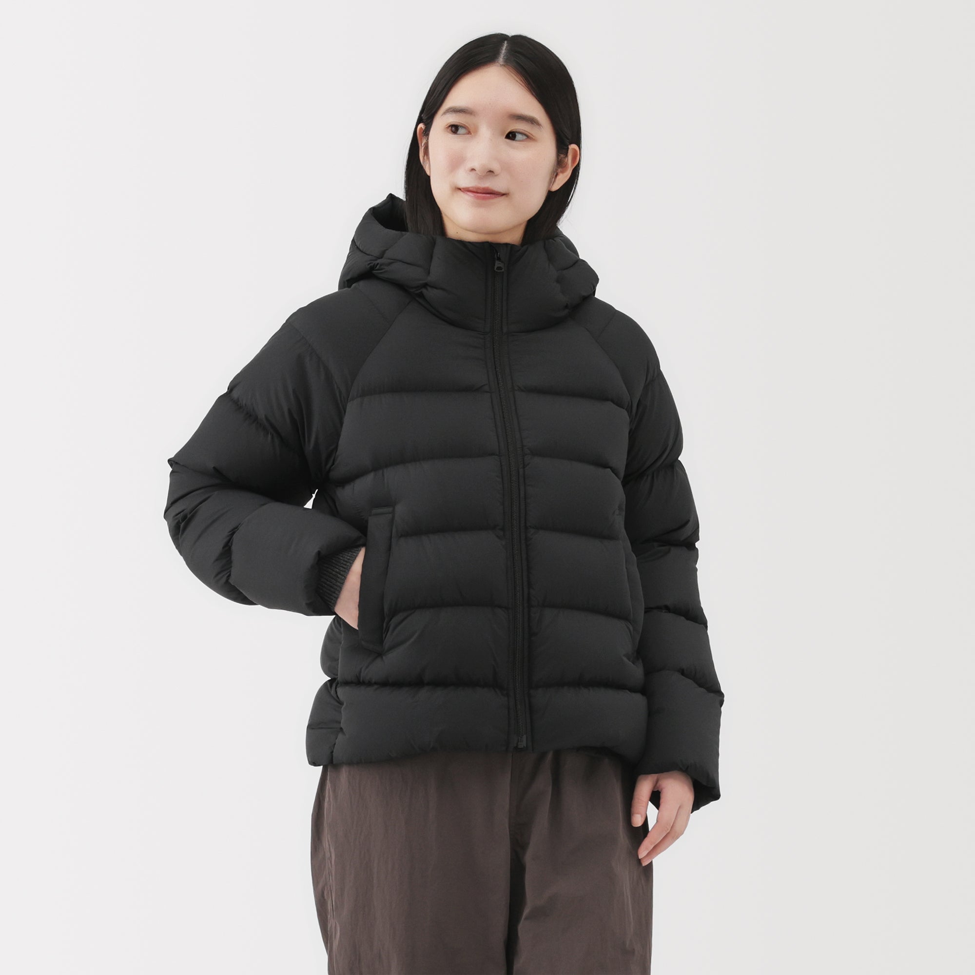 Lightweight Down Hooded Jacket - Image 3