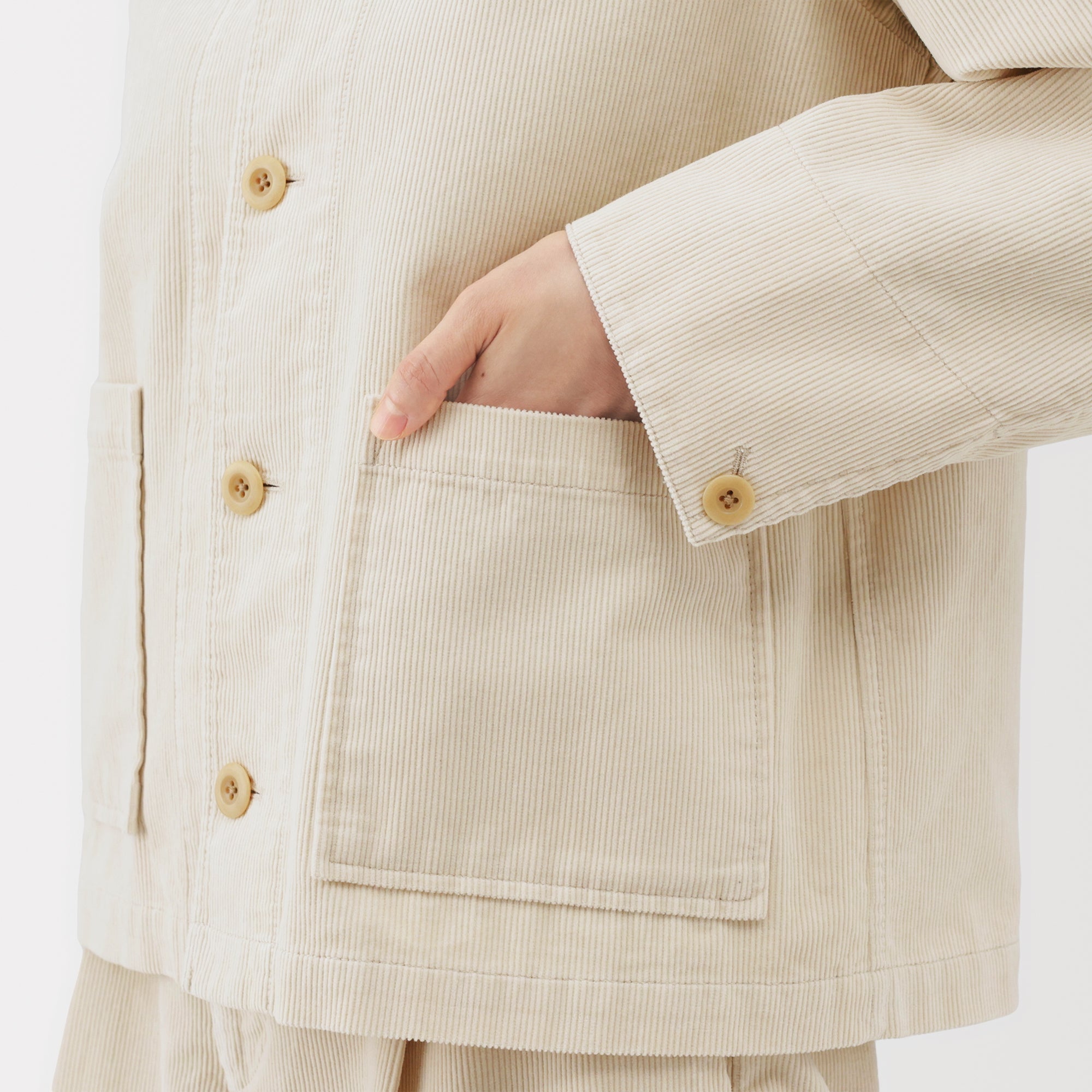 Kapok Blend Corduroy Jacket - Image 8