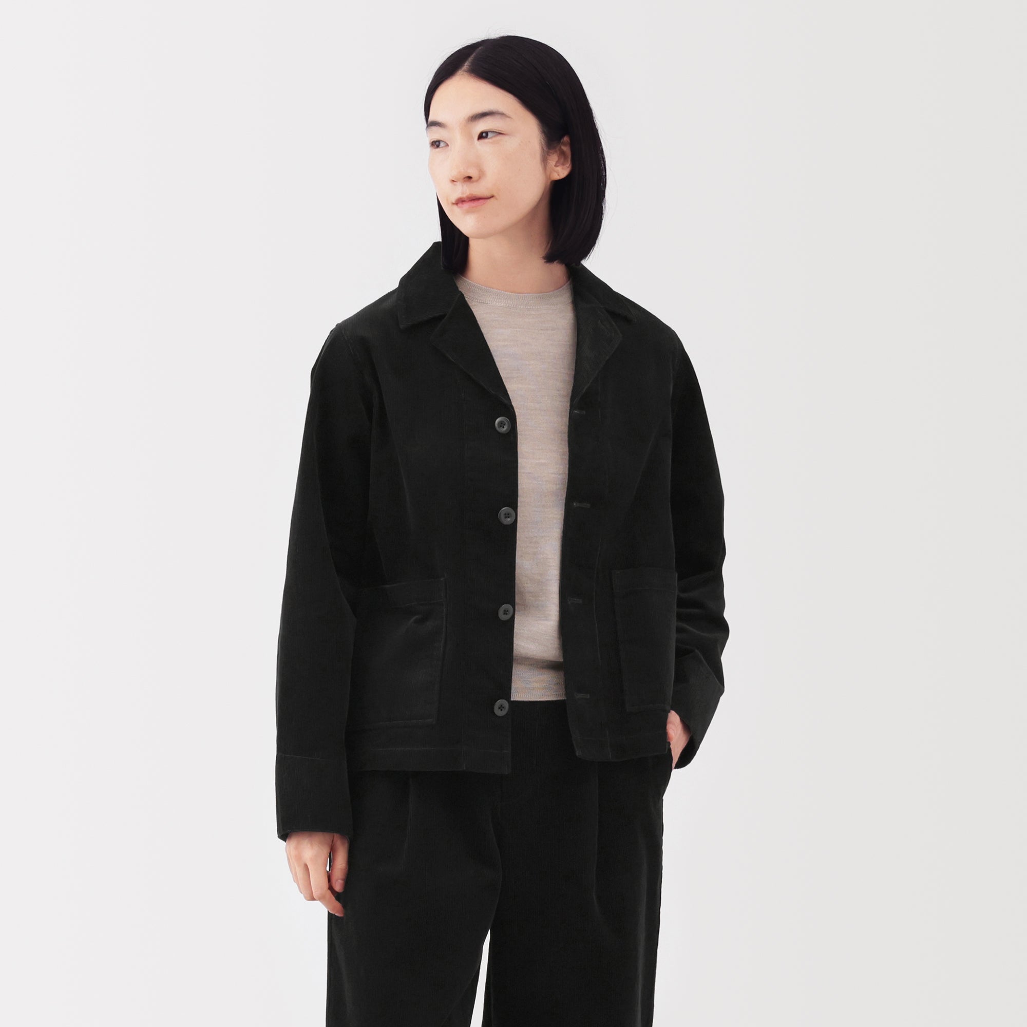 Kapok Blend Corduroy Jacket