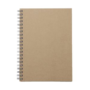 B6 Wirebound Notebook Plain Beige