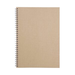B5 Wirebound Notebook Plain Beige