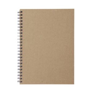 A5 Wirebound Notebook Plain Beige