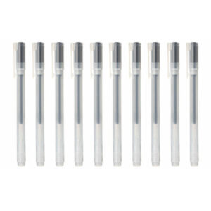 Gel Ink Cap Type Ballpoint Pen 0.5mm 10 Pieces Set