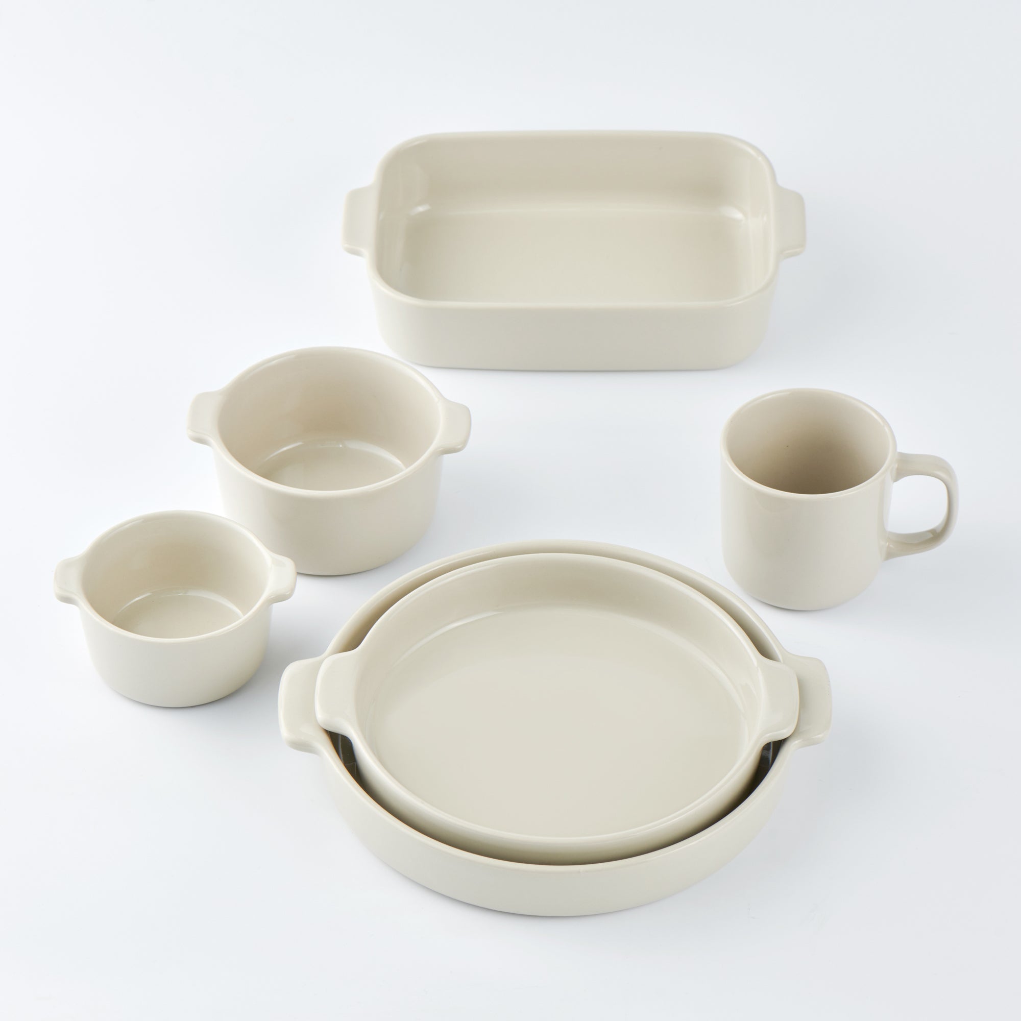 Stoneware Mug Cup 9.1 fl oz - Gray Beige - Image 4