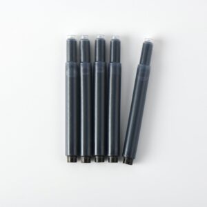 Fountain Pen Ink Cartridge Refills - Black (5 Pack)
