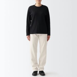 Women's Denim Regular Pants Natural (L 30inch / 77cm)