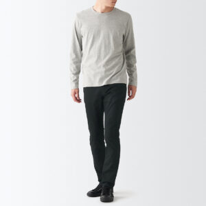 Men's Super Stretch Denim Skinny Pants Black (L 30inch / 76cm)