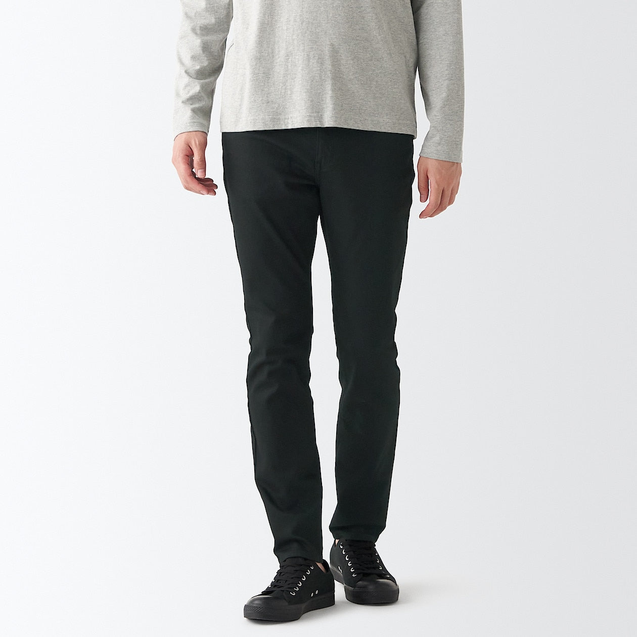 Men's Super Stretch Denim Skinny Pants Black (L 30inch / 76cm) - Image 3