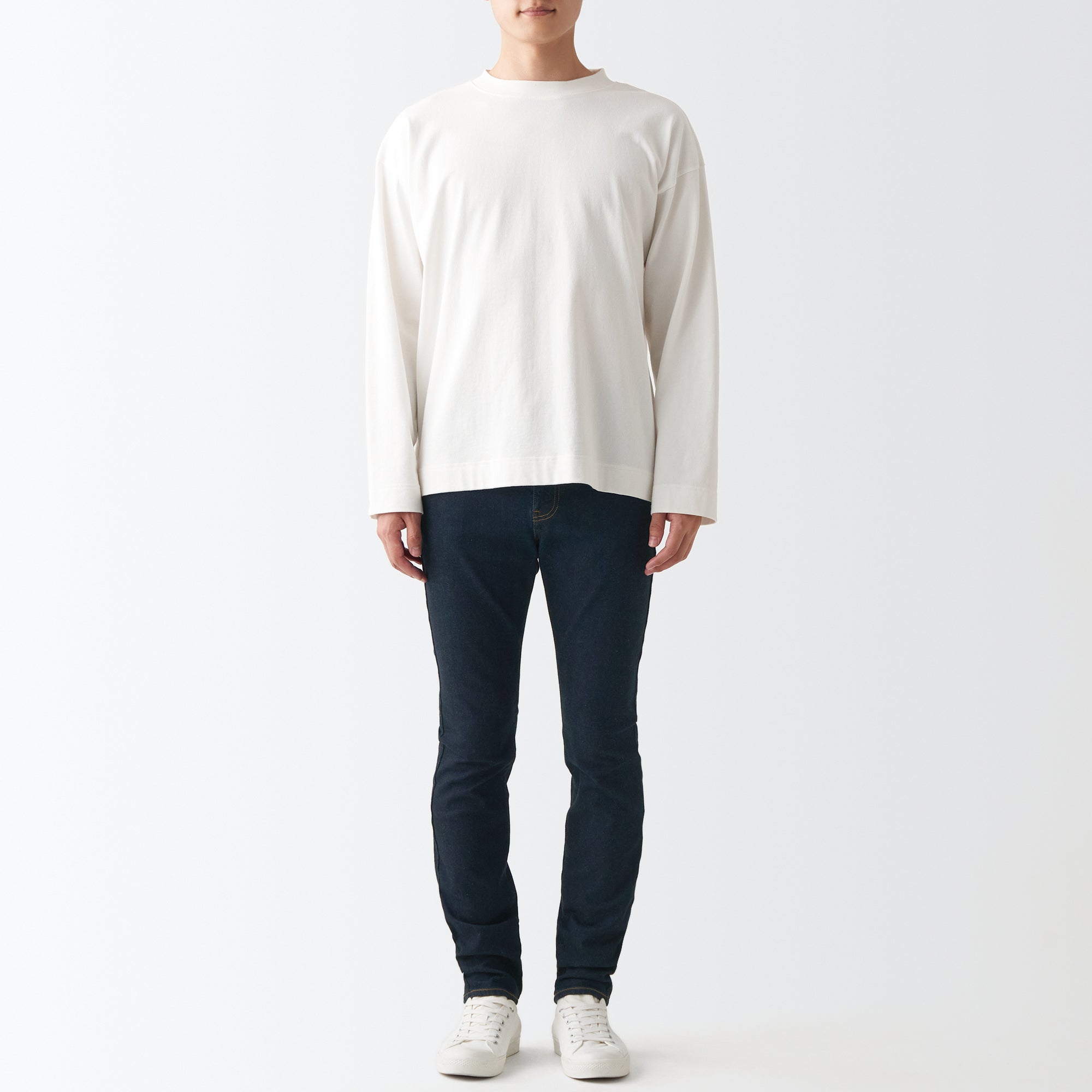 Men's Super Stretch Denim Skinny Pants Dark Navy (L32) - Image 4