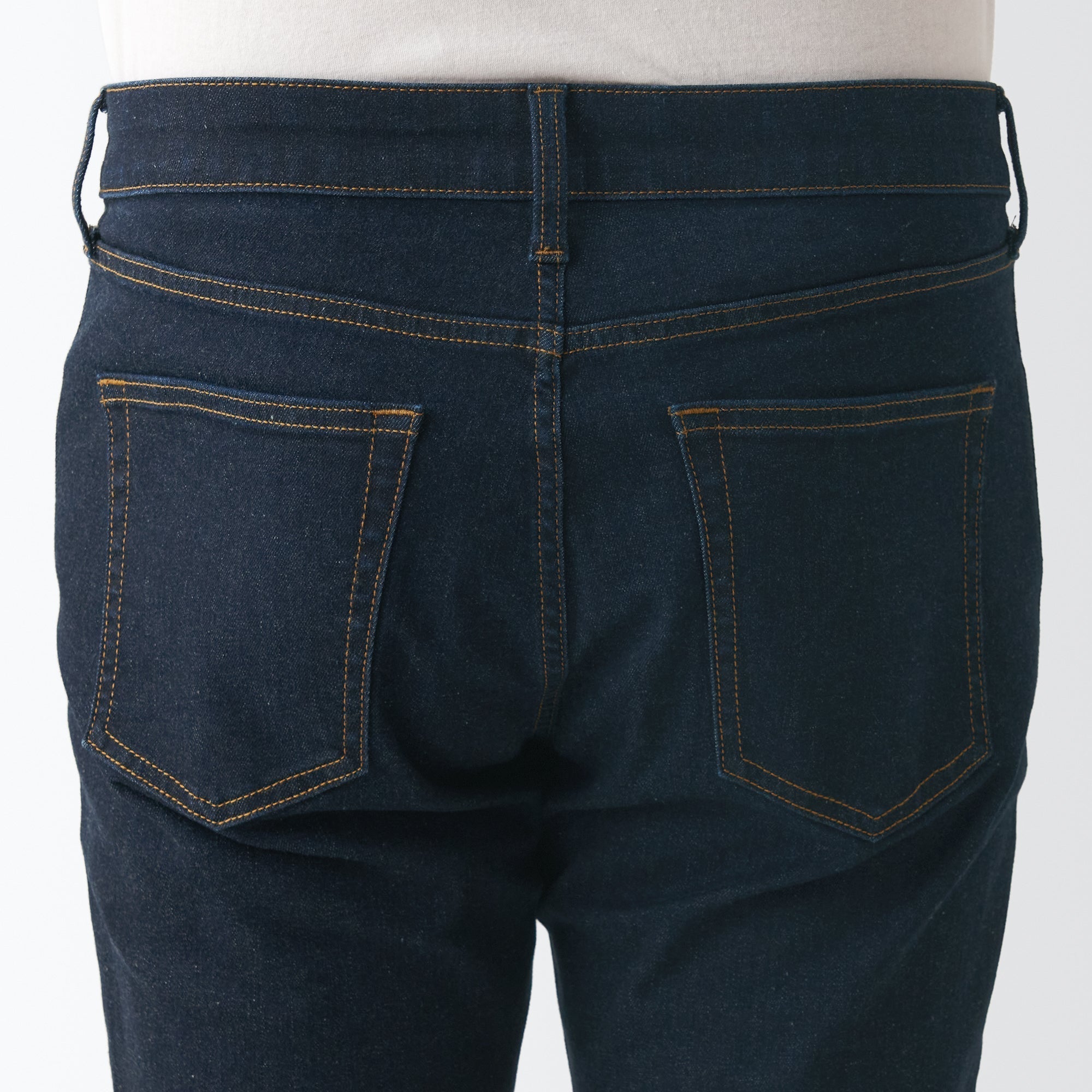 Men's Super Stretch Denim Skinny Pants Dark Navy (L32) - Image 9