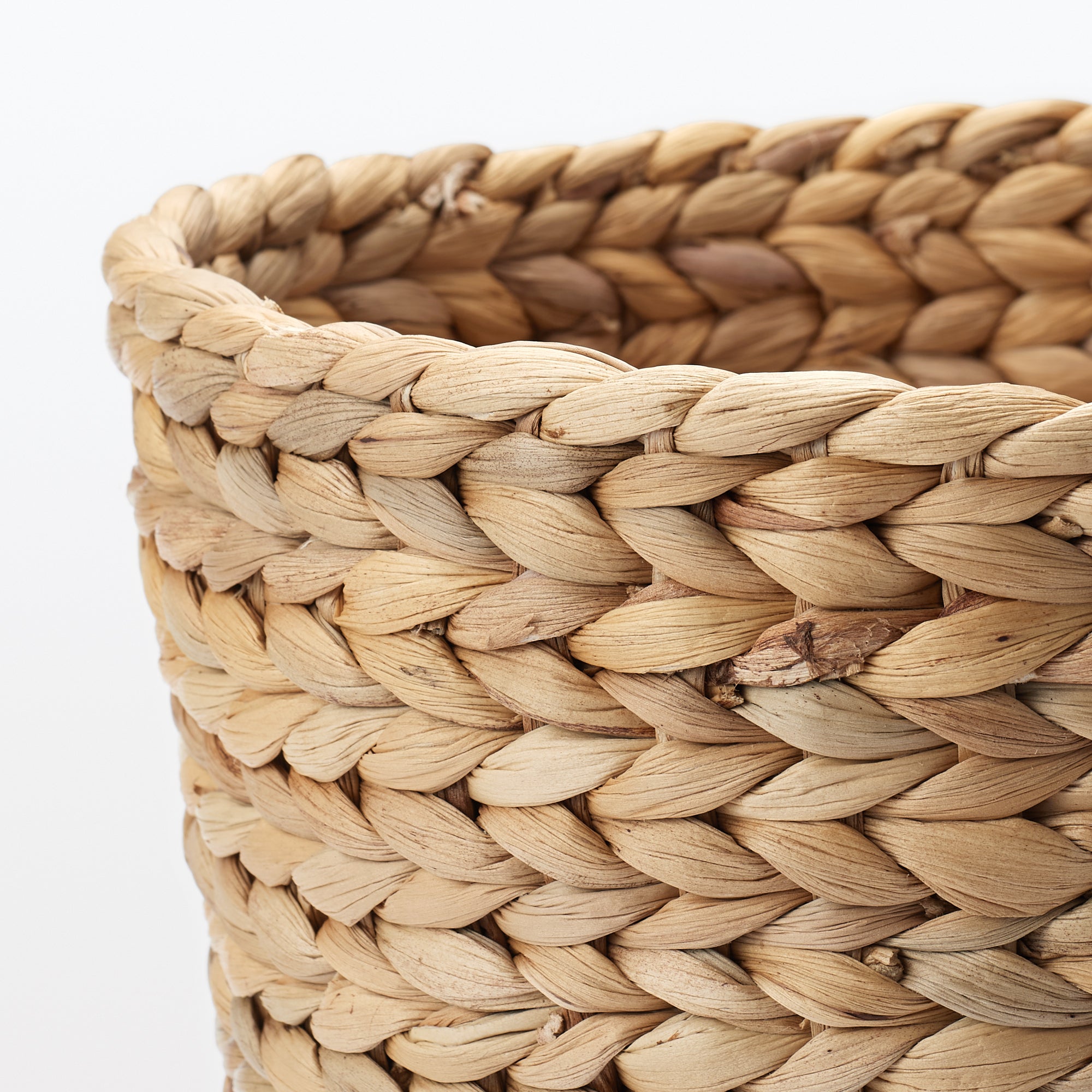 Water Hyacinth Basket - Round - Deep Dia. 10.2 x H11.8 - Image 4