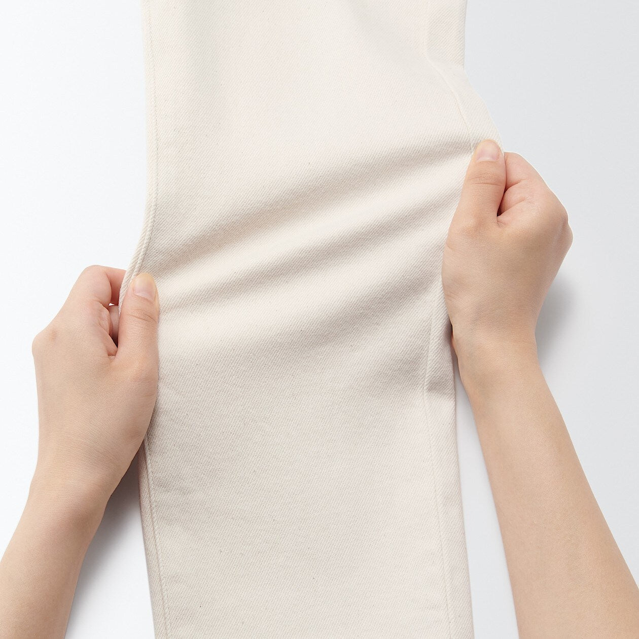 Women's Stretch Denim Slim Pants Natural (L 30inch / 75cm) - Image 11