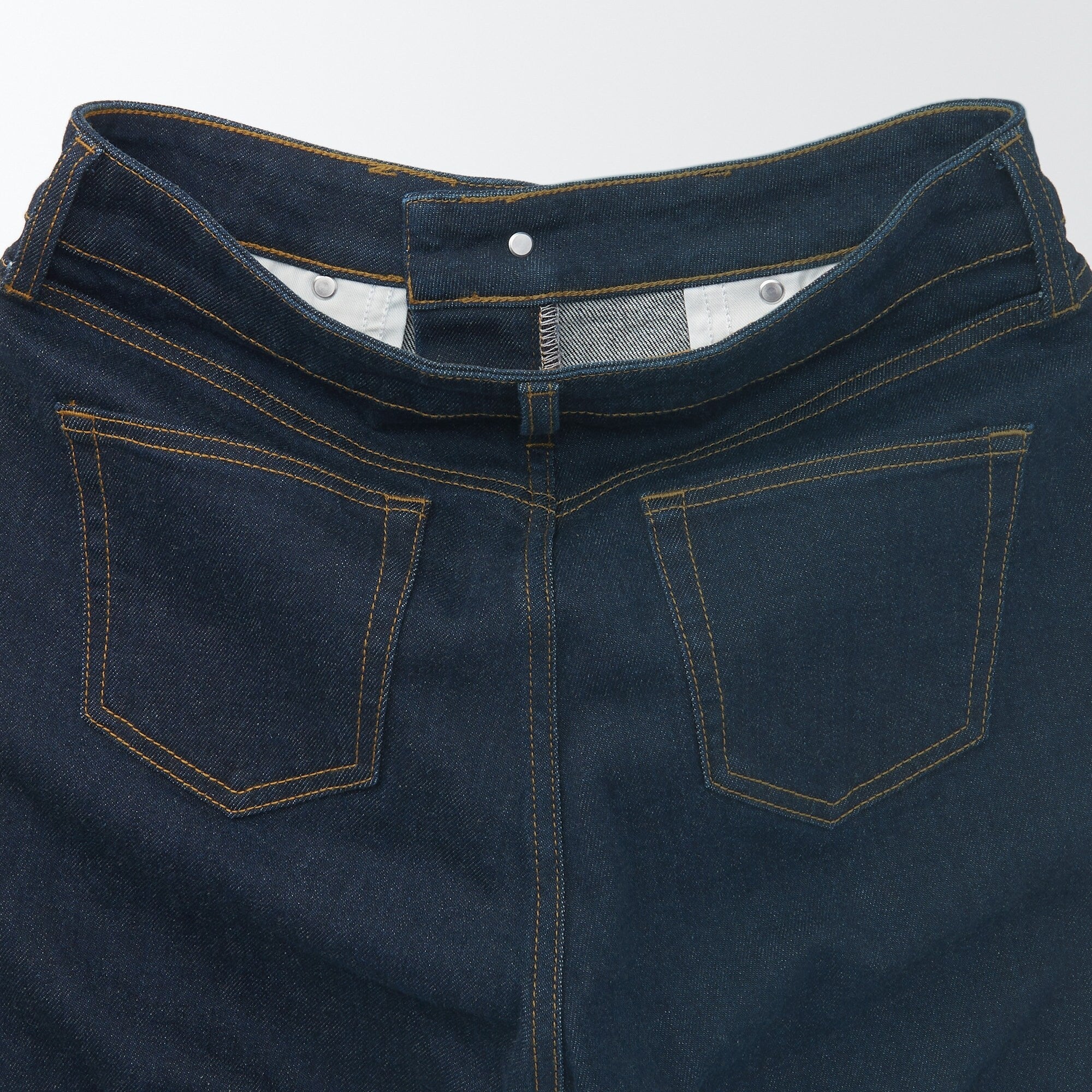 Women's Stretch Denim Slim Pants Dark Navy (L 30inch / 75cm) - Image 10