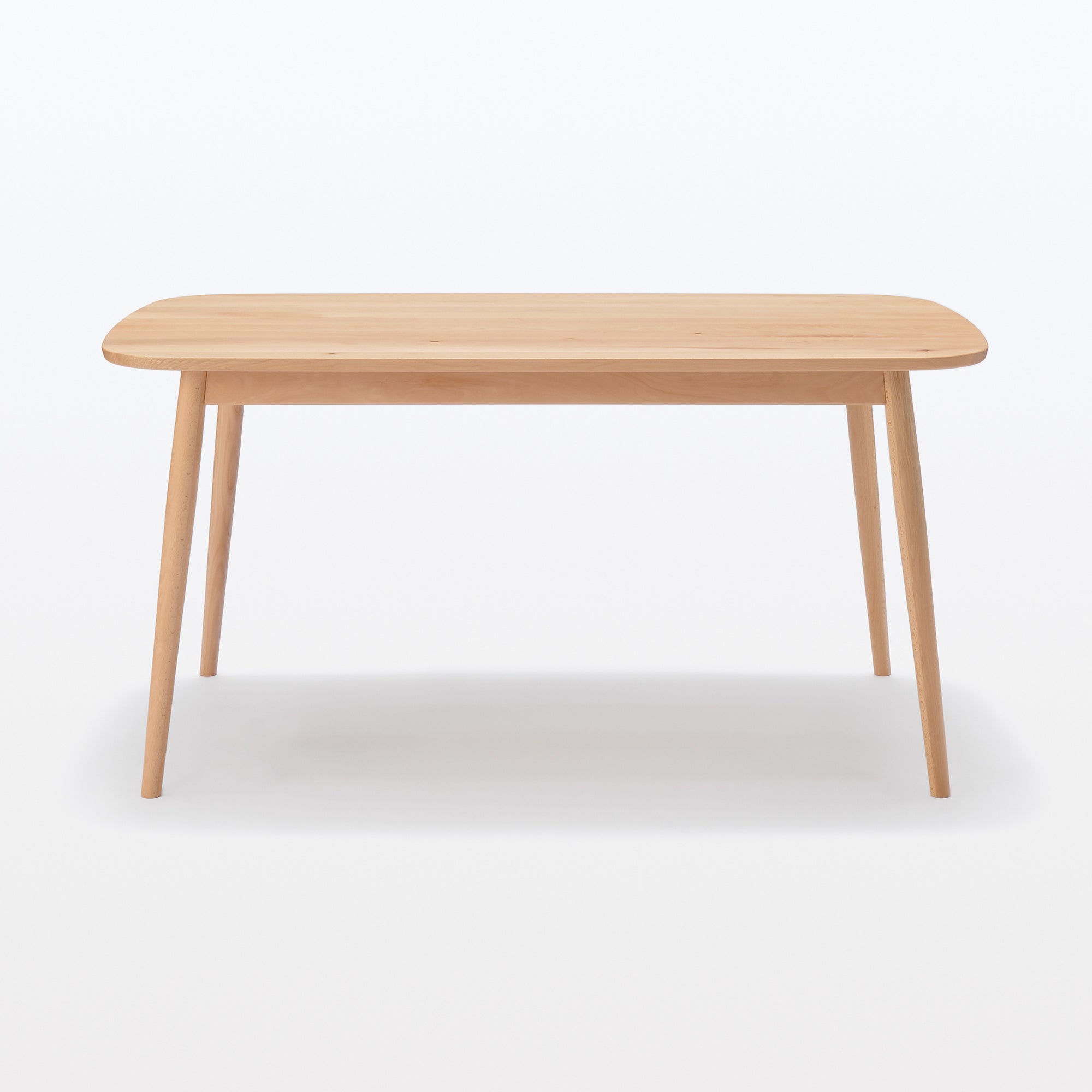 Beech Wood Table with Round Legs - W 59.1 - Image 2