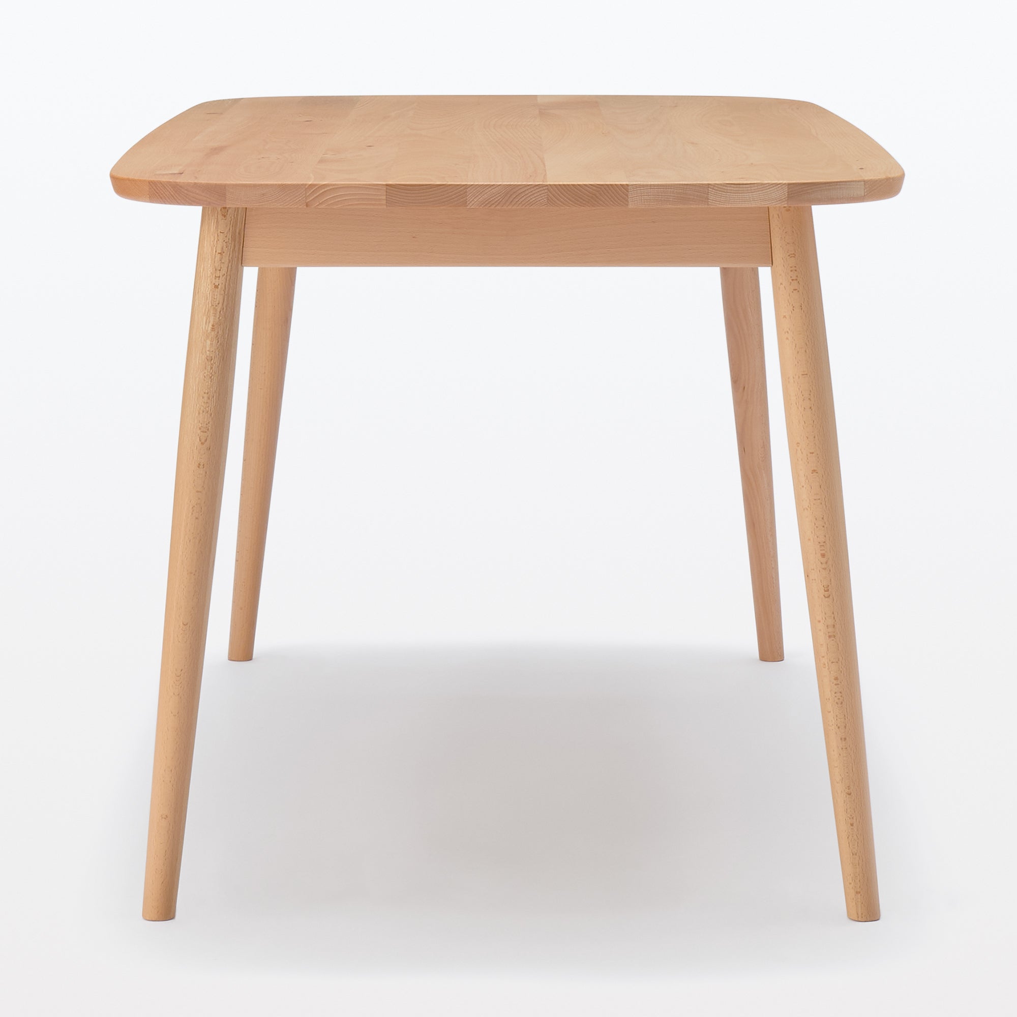 Beech Wood Table with Round Legs - W 59.1 - Image 3