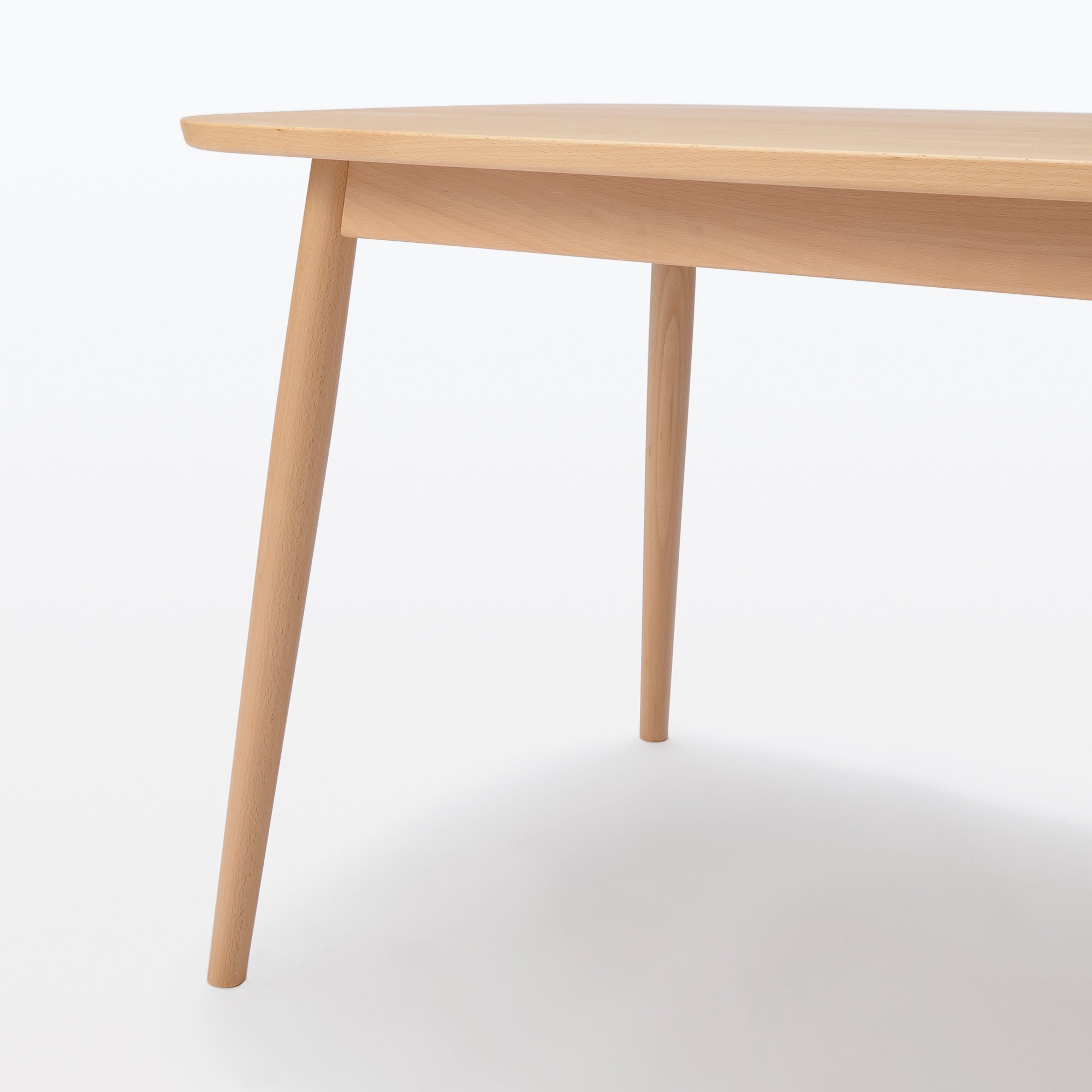 Beech Wood Table with Round Legs - W 59.1 - Image 5