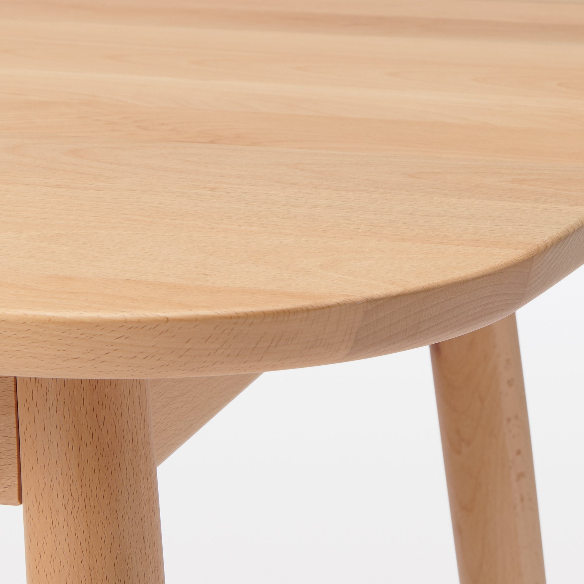 Beech Wood Table with Round Legs - W 59.1 - Image 6