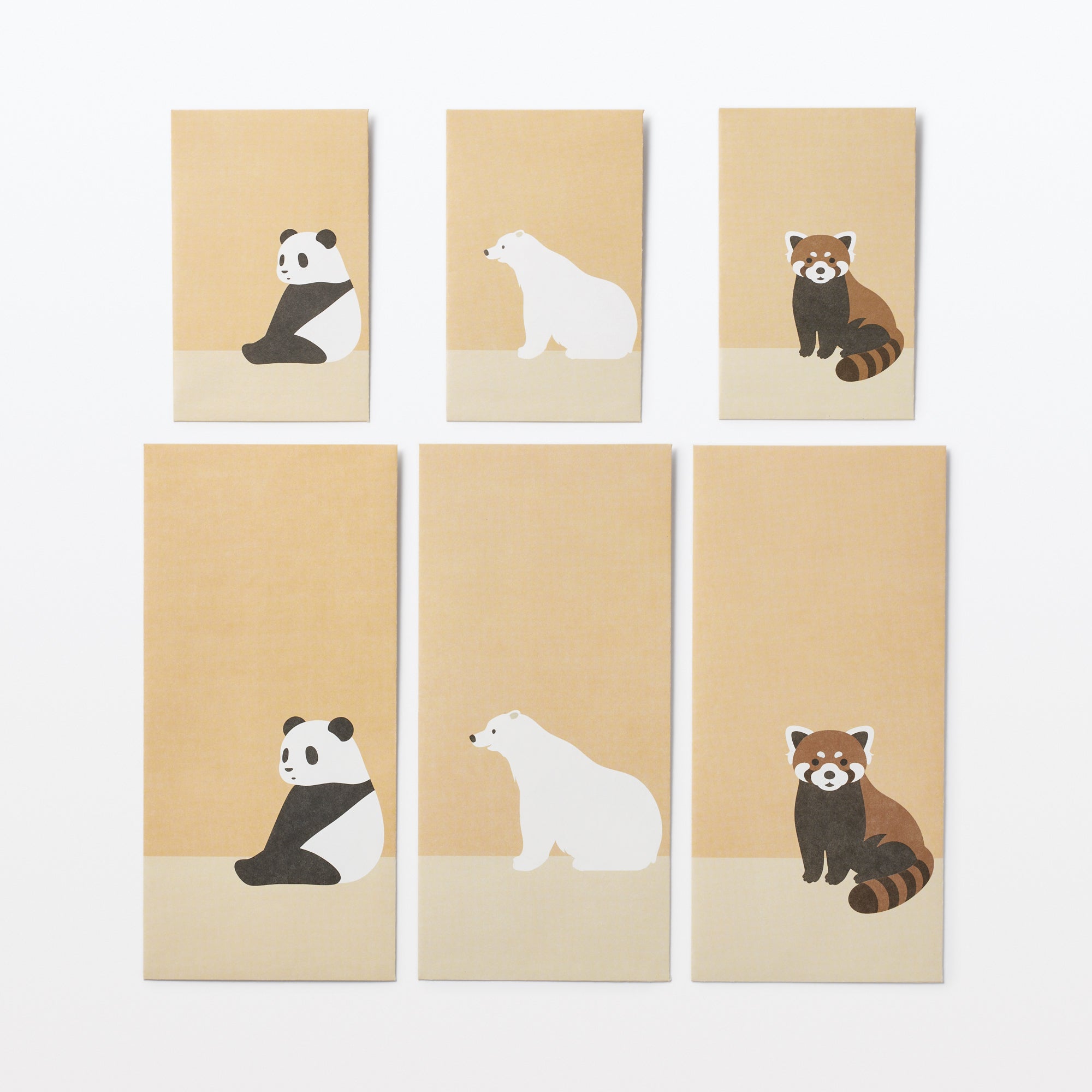 Bamboo Paper Petit Envelope - Small - Giant Panda (3 Pack) - Image 4