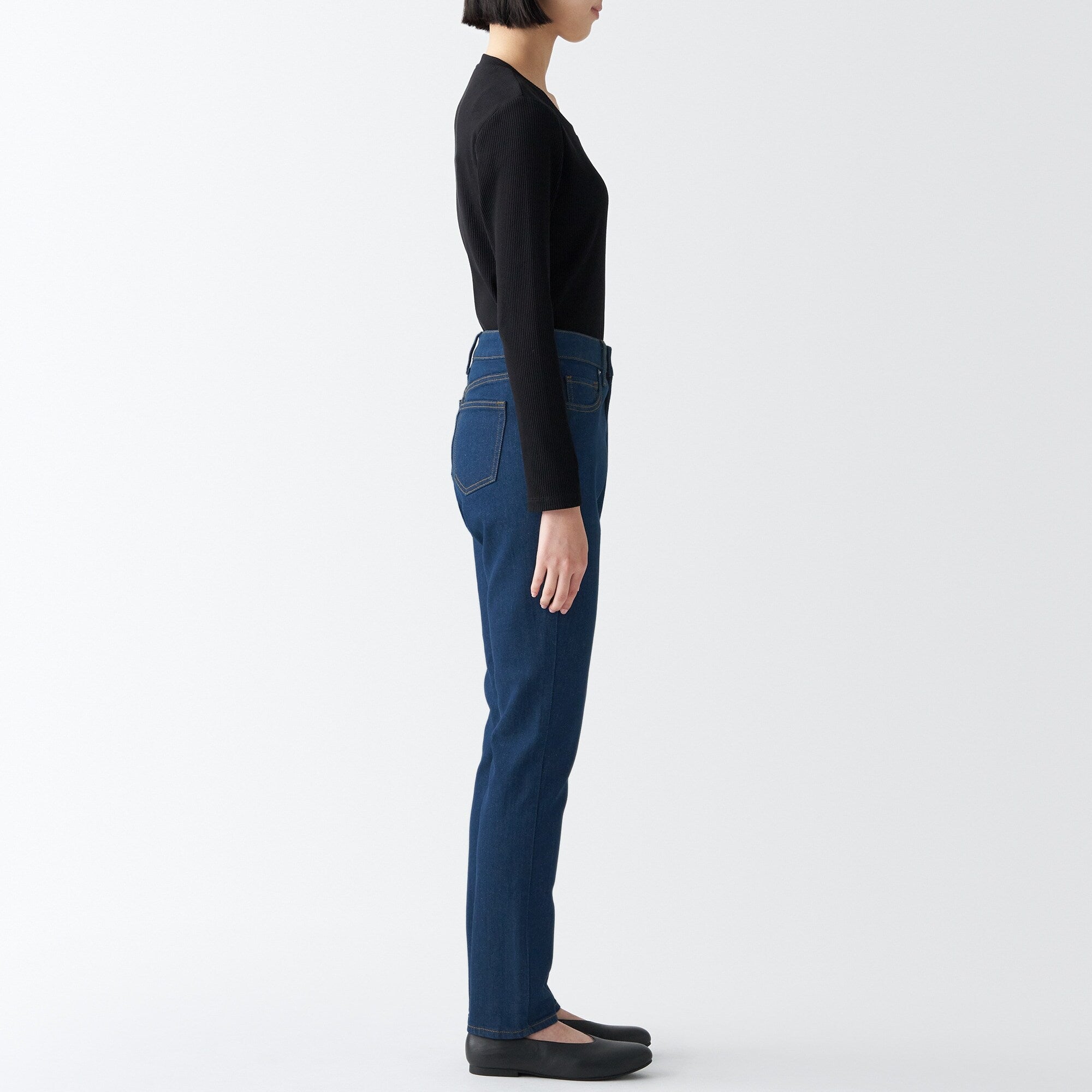 Women's Stretch Denim Slim Pants Blue - Image 5