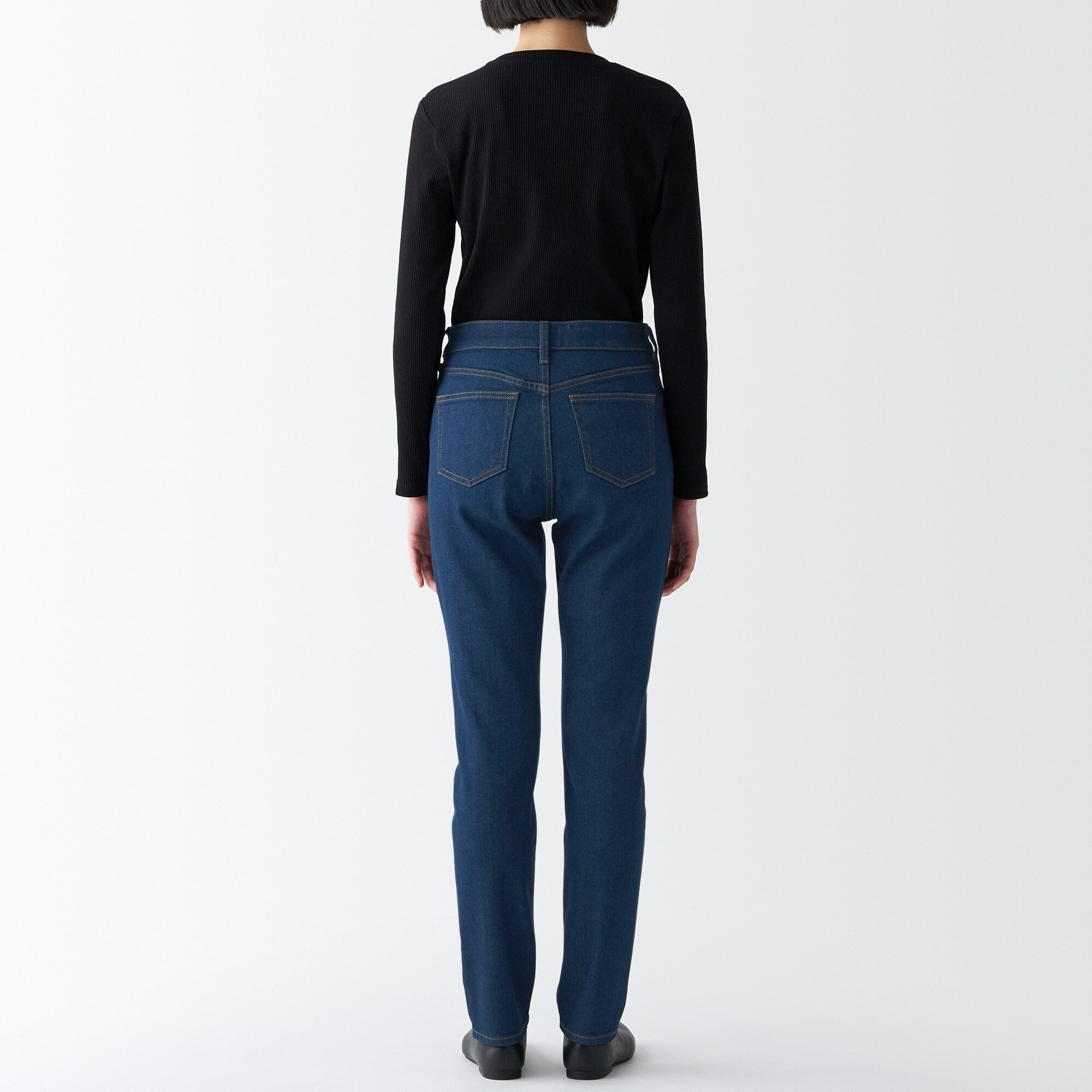 Women's Stretch Denim Slim Pants Blue - Image 6