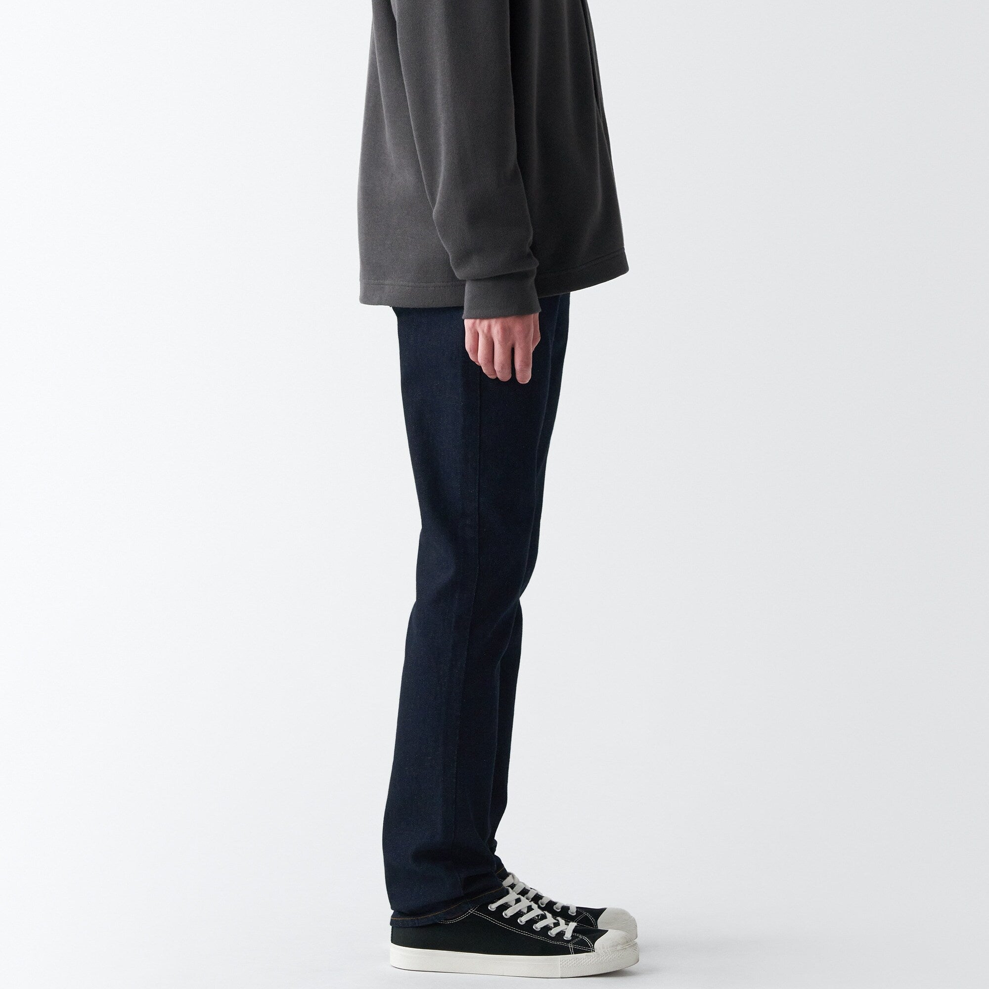Men's Stretch Denim Slim Pants Dark Navy (L 30inch / 76cm) - Image 5
