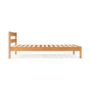 [HD] Rubberwood Wooden Bed - King