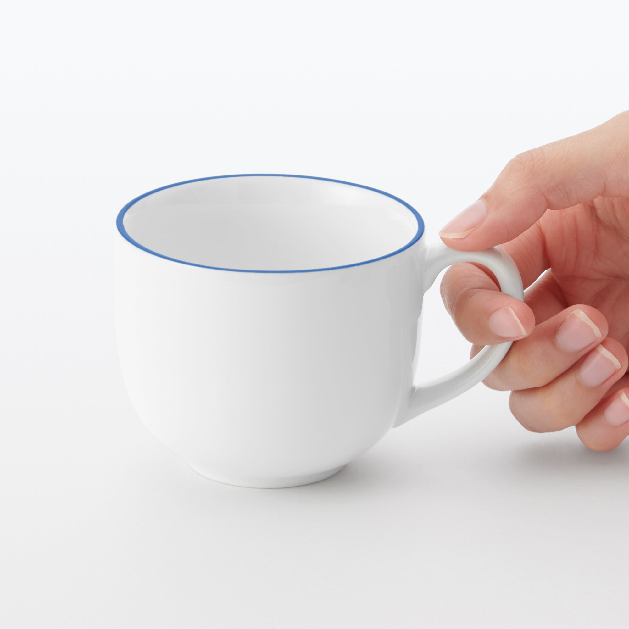 Everyday Tableware Coffee Cup - Blue Stripe - Image 6