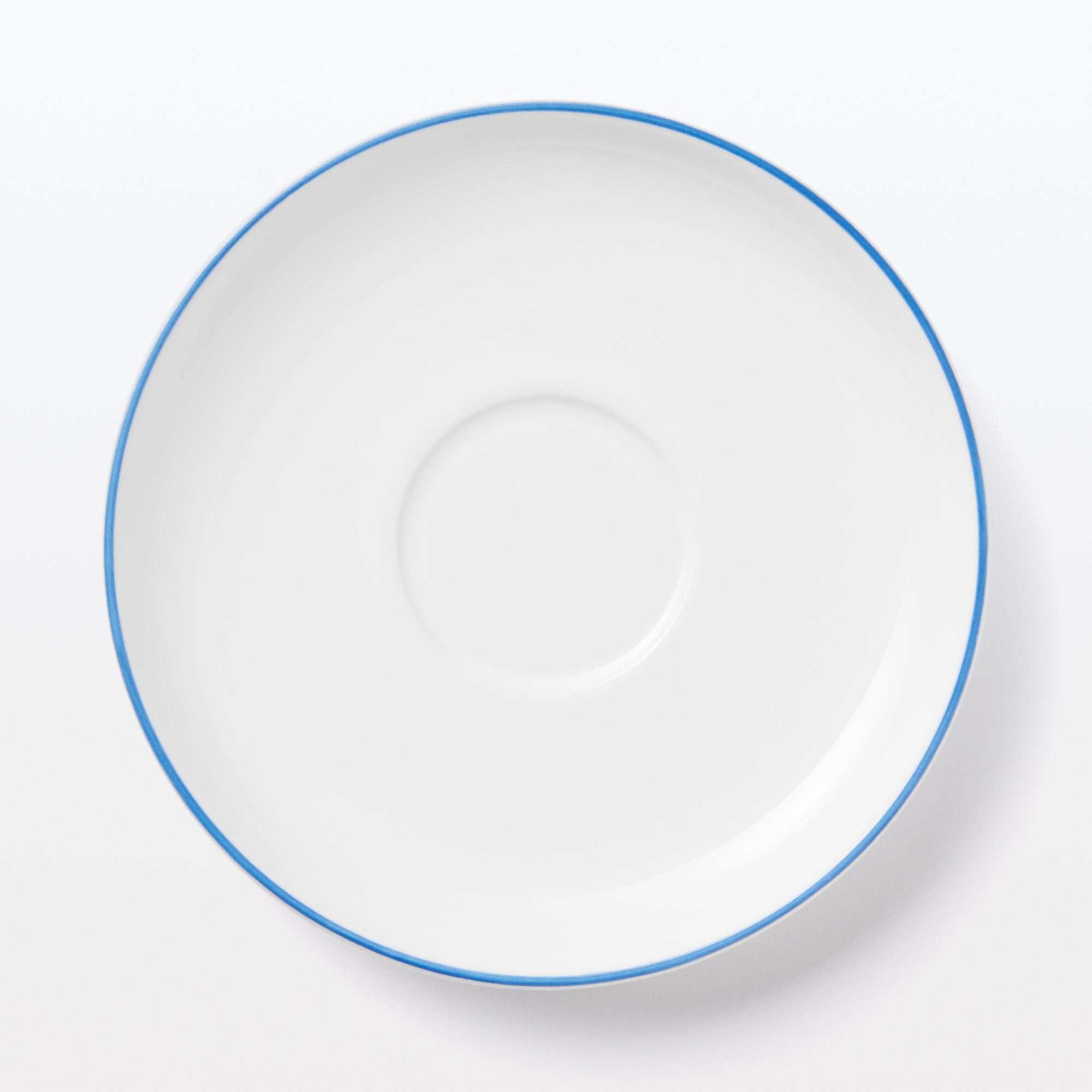 Everyday Tableware Tea Saucer - Blue Stripe - Image 4