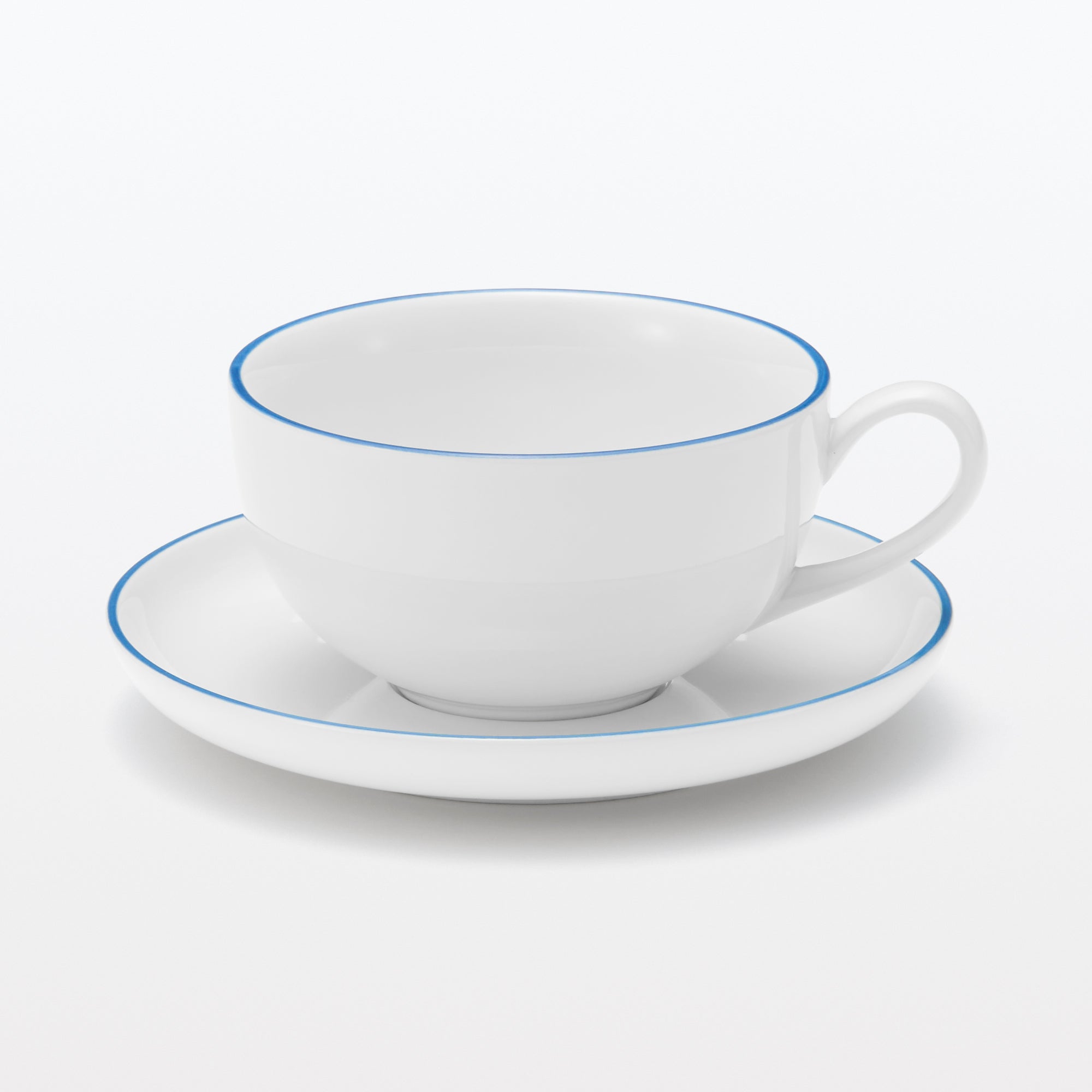 Everyday Tableware Tea Saucer - Blue Stripe - Image 7