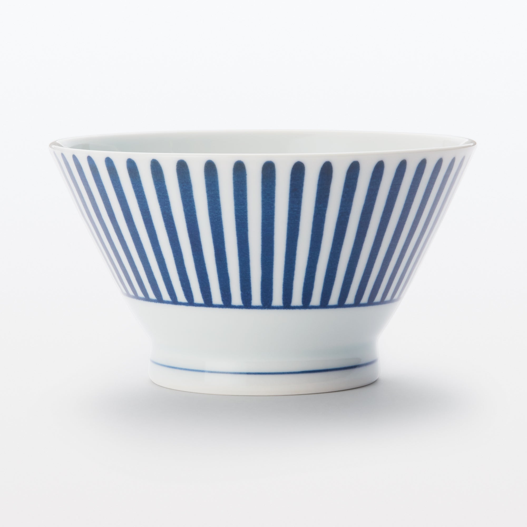 Hasami Ware Rice Bowl - Stripes Pattern - Image 2