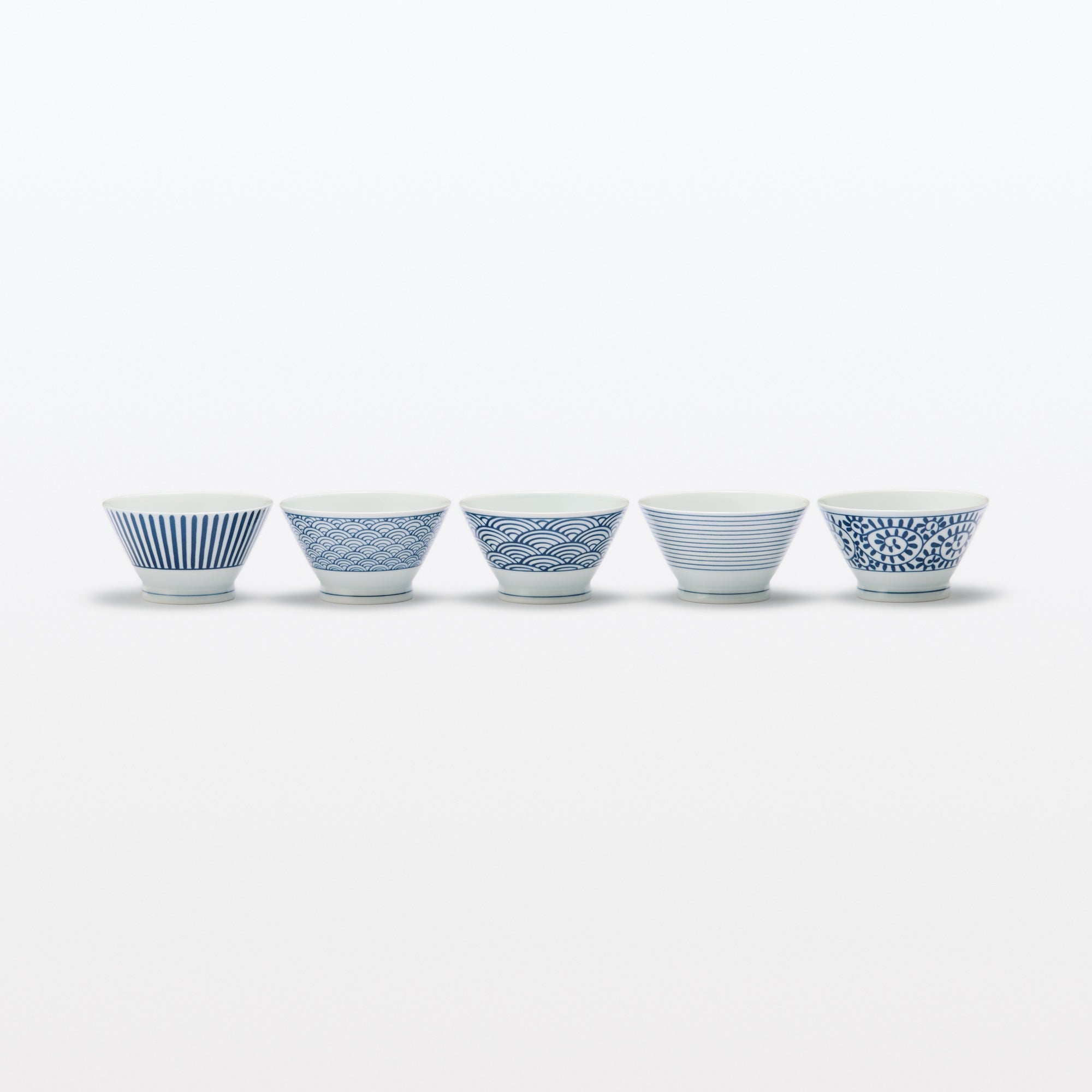 Hasami Ware Rice Bowl - Stripes Pattern - Image 8