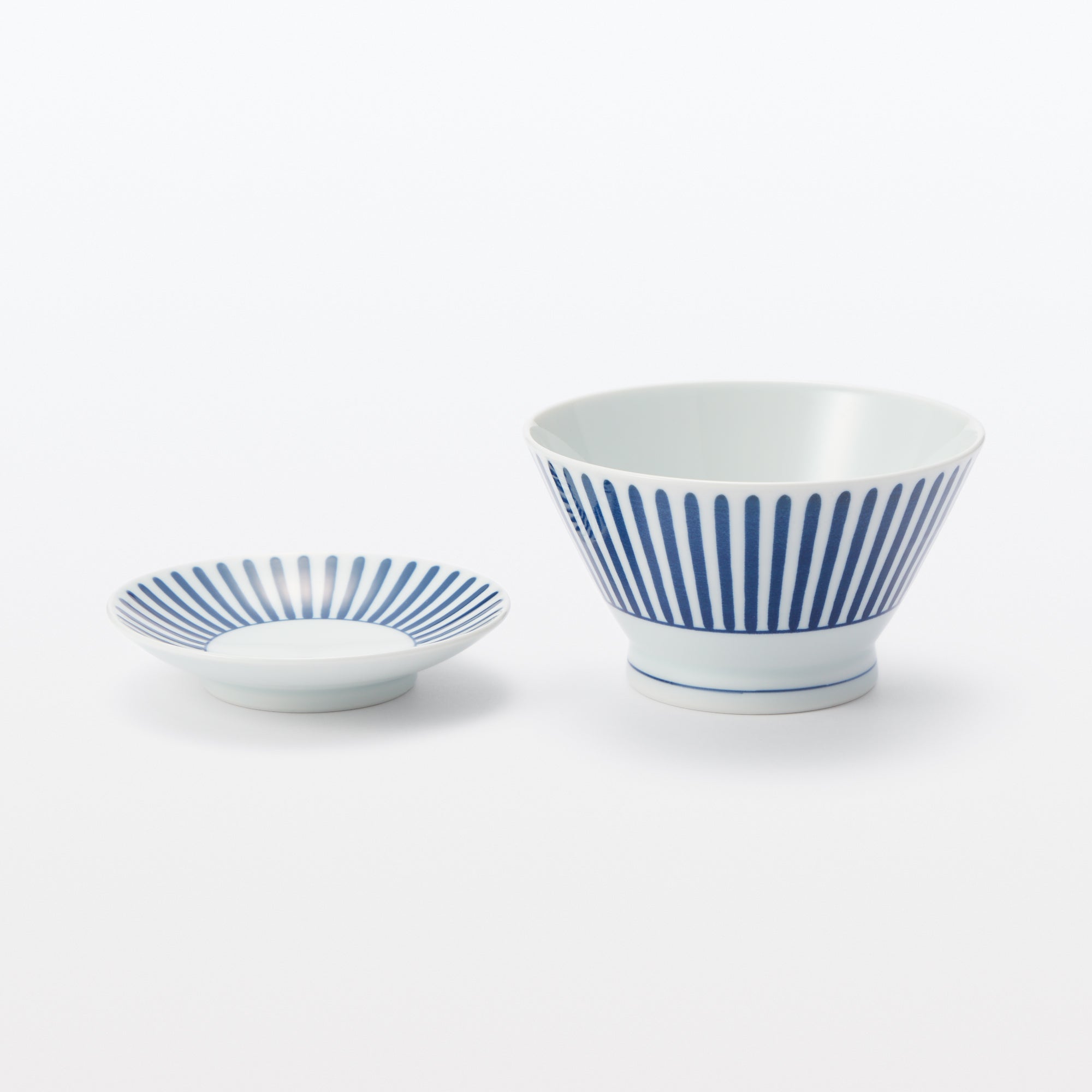 Hasami Ware Rice Bowl - Stripes Pattern - Image 9