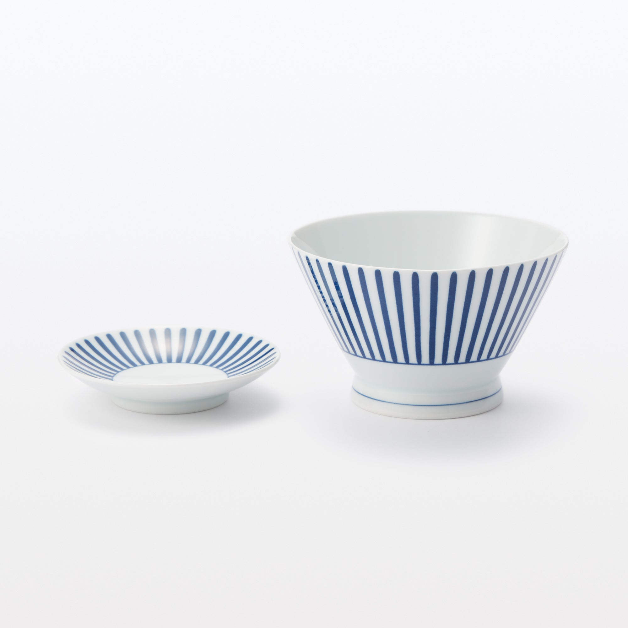 Hasami Ware Rice Bowl - Stripes Pattern - Image 18