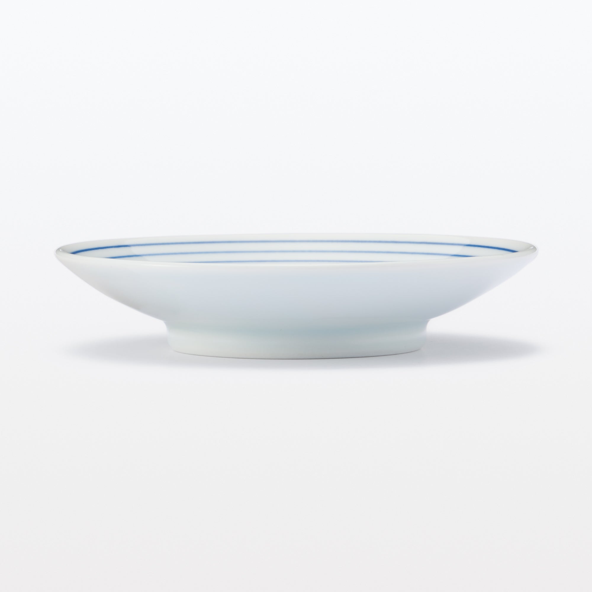 Hasami Ware Small Plate - Horizontal Stripes Pattern - Image 3