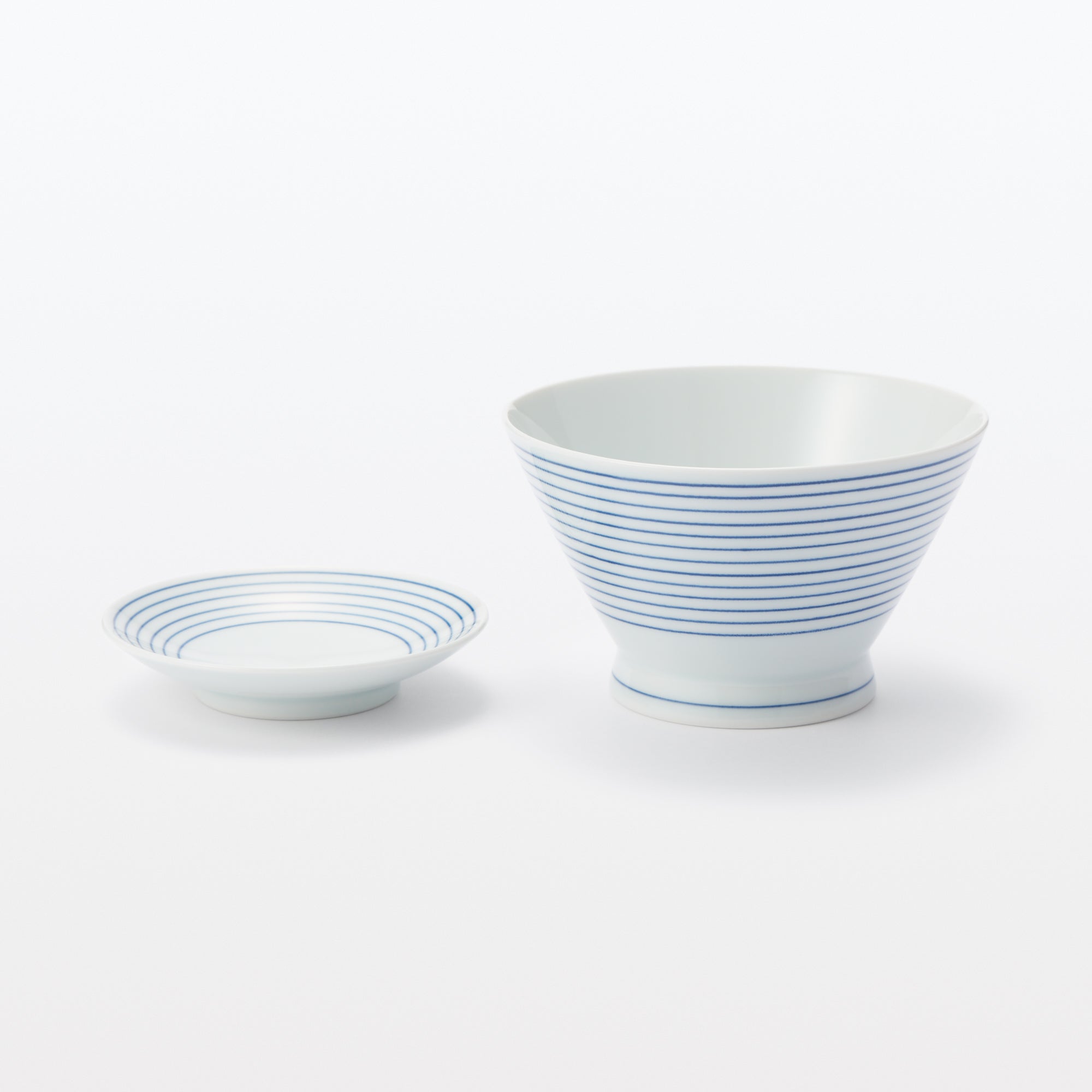 Hasami Ware Small Plate - Horizontal Stripes Pattern - Image 8