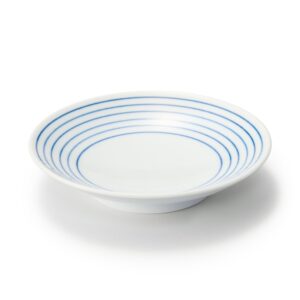 Hasami Ware Small Plate - Horizontal Stripes Pattern